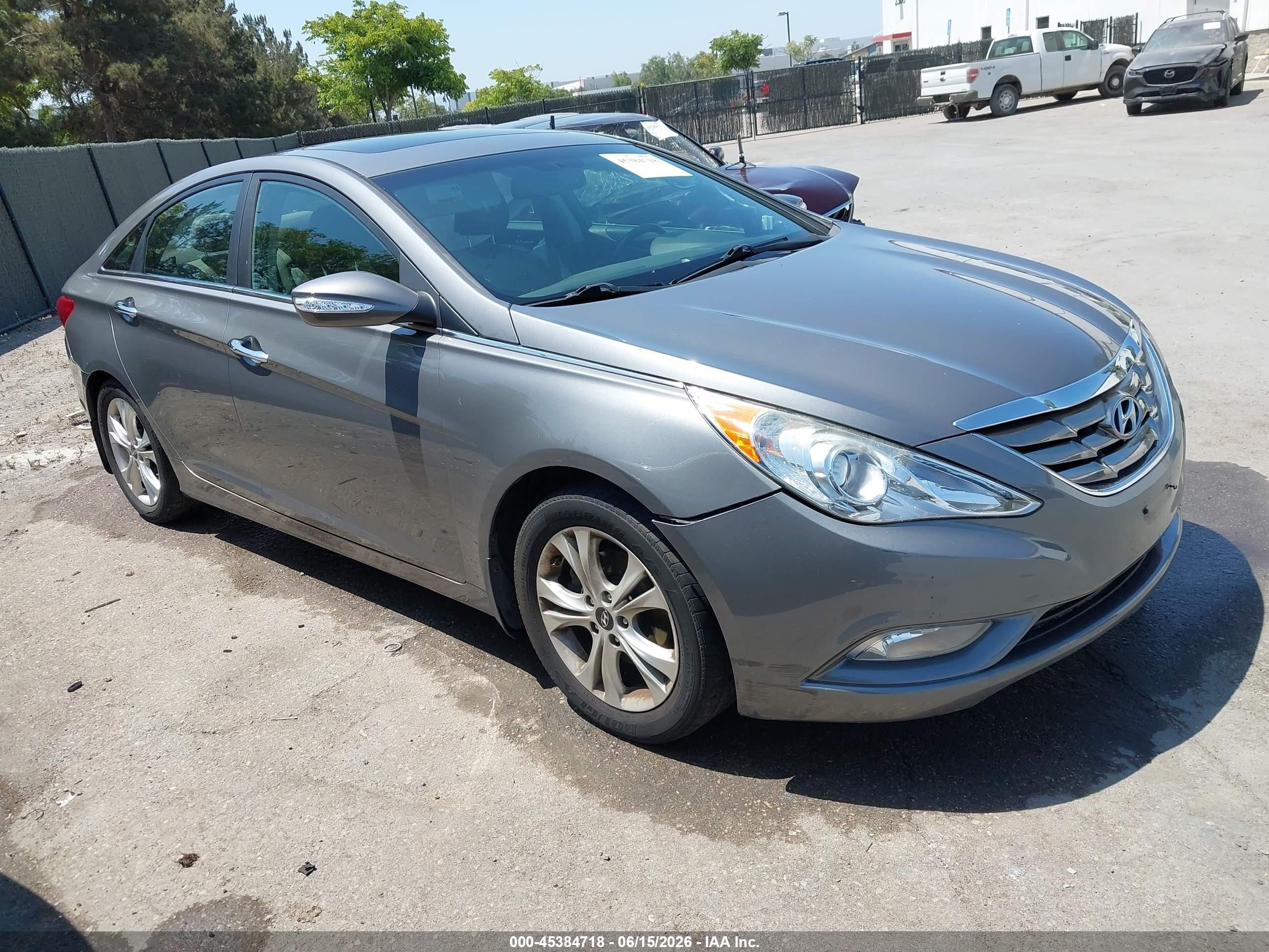 2013 Hyundai Sonata Limited Серый vin: 5NPEC4AC6DH716147