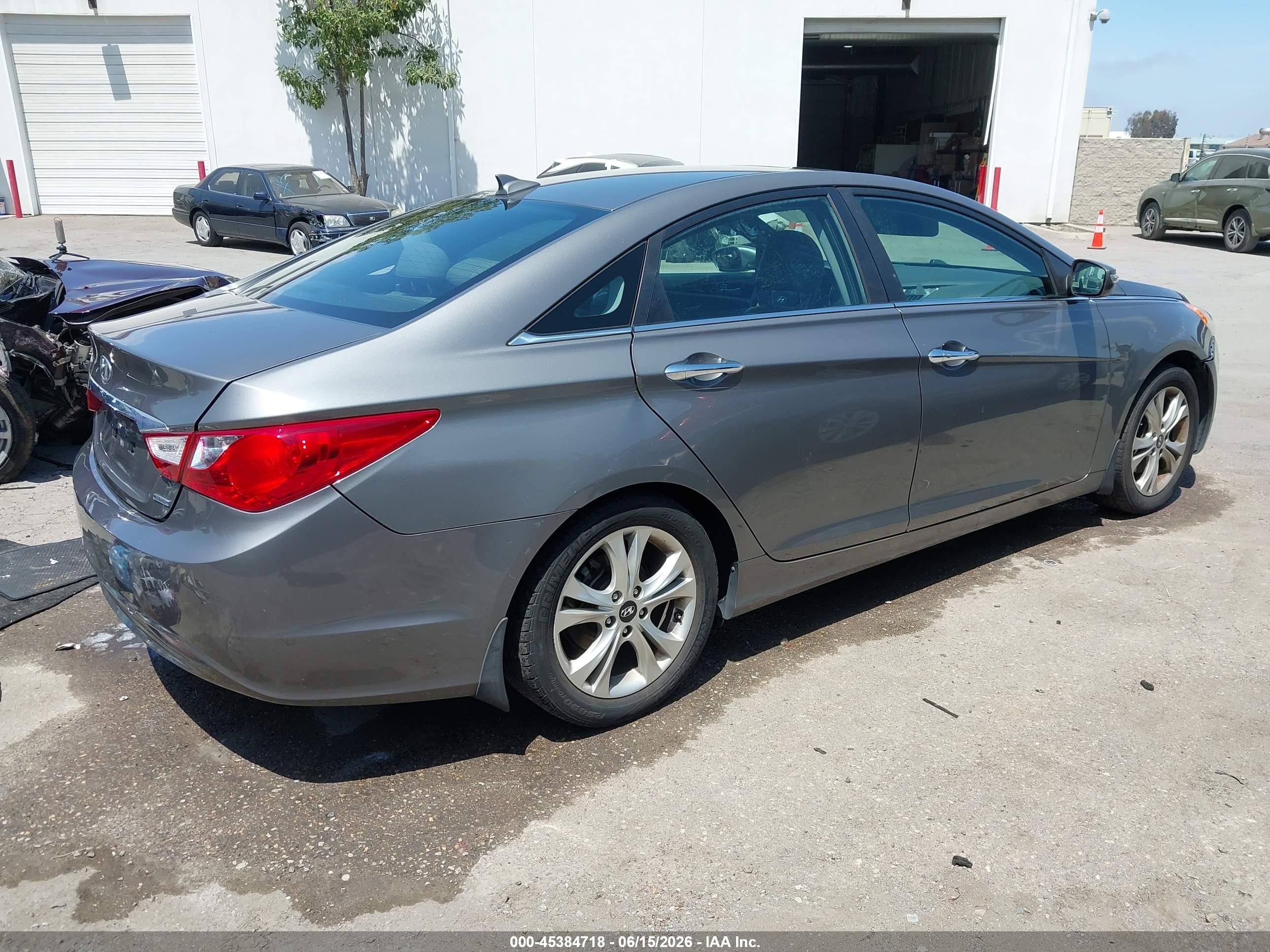 2013 Hyundai Sonata Limited Серый vin: 5NPEC4AC6DH716147