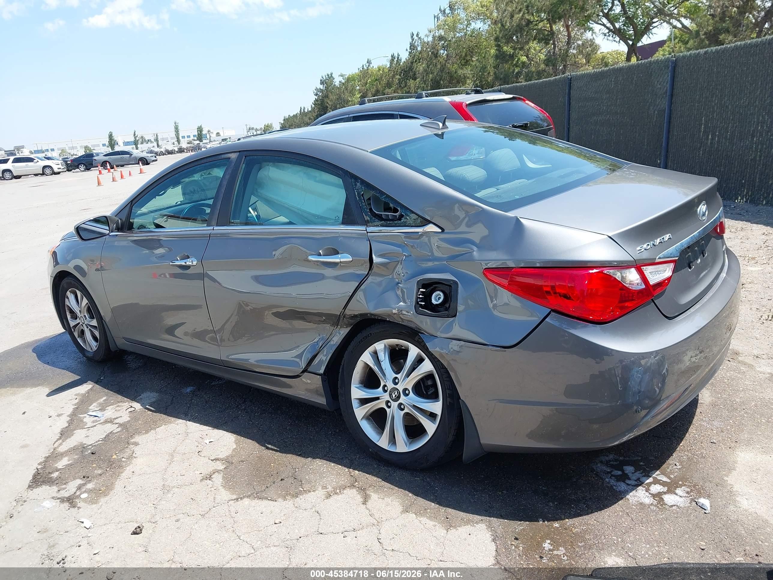 2013 Hyundai Sonata Limited Серый vin: 5NPEC4AC6DH716147