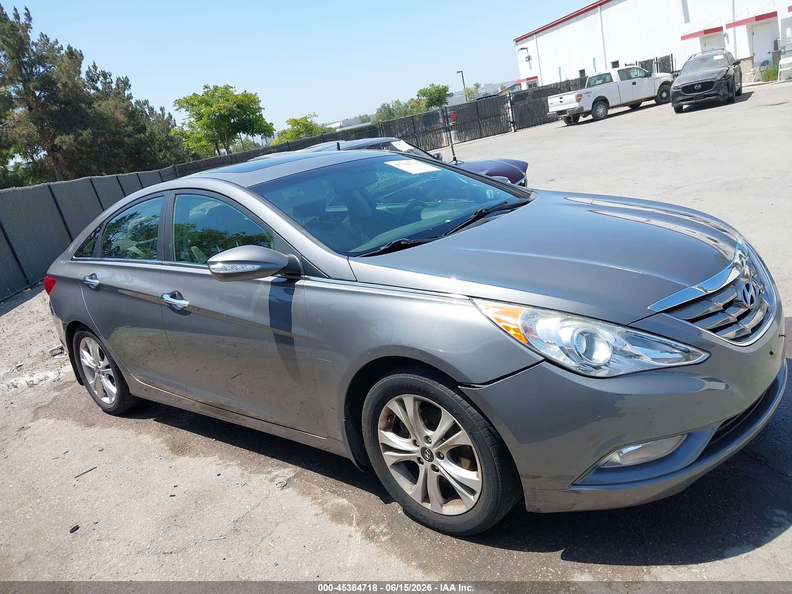 2013 Hyundai Sonata Limited Серый vin: 5NPEC4AC6DH716147