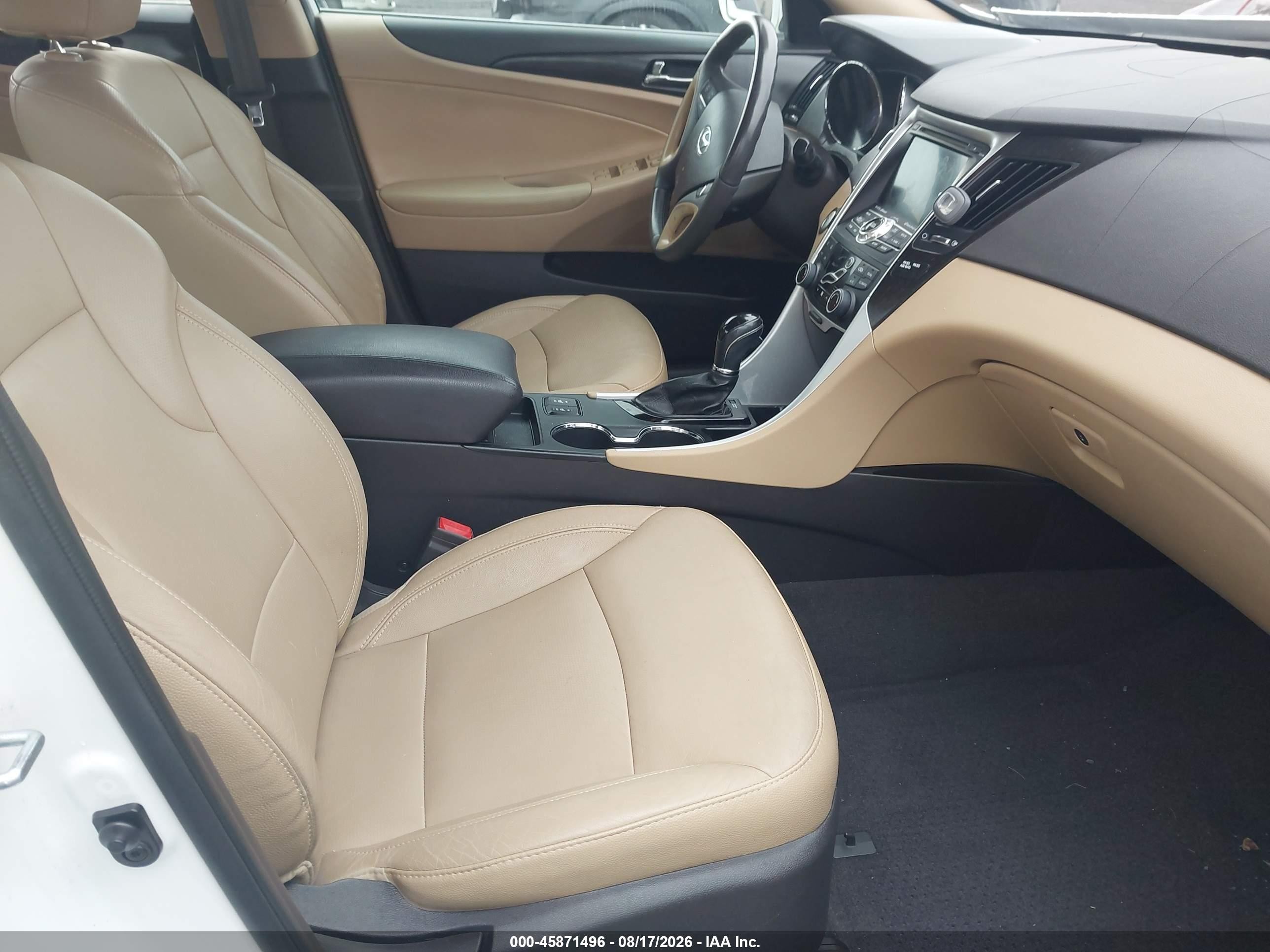 2013 Hyundai Sonata Limited White vin: 5NPEC4AC6DH780463