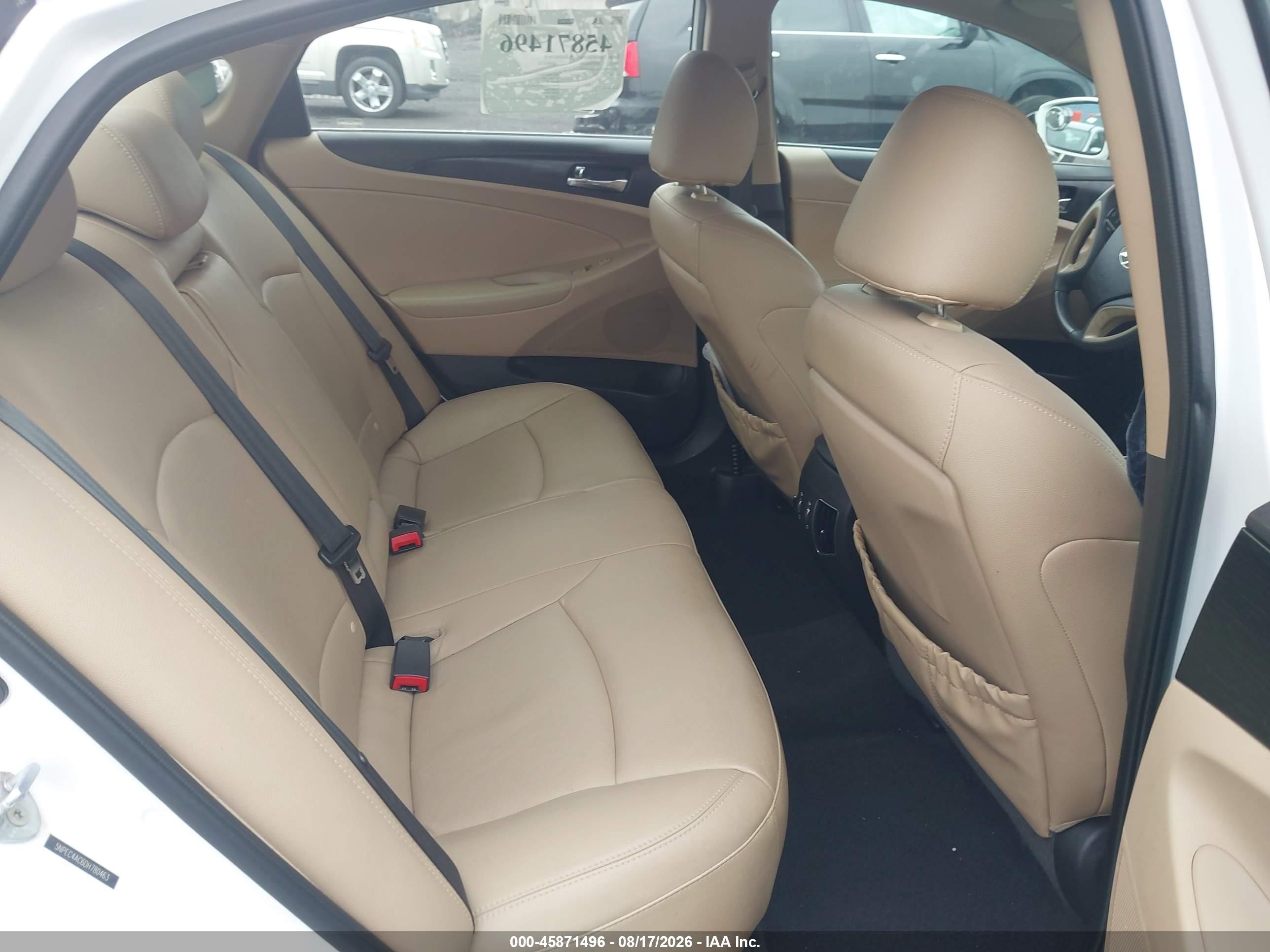 2013 Hyundai Sonata Limited White vin: 5NPEC4AC6DH780463