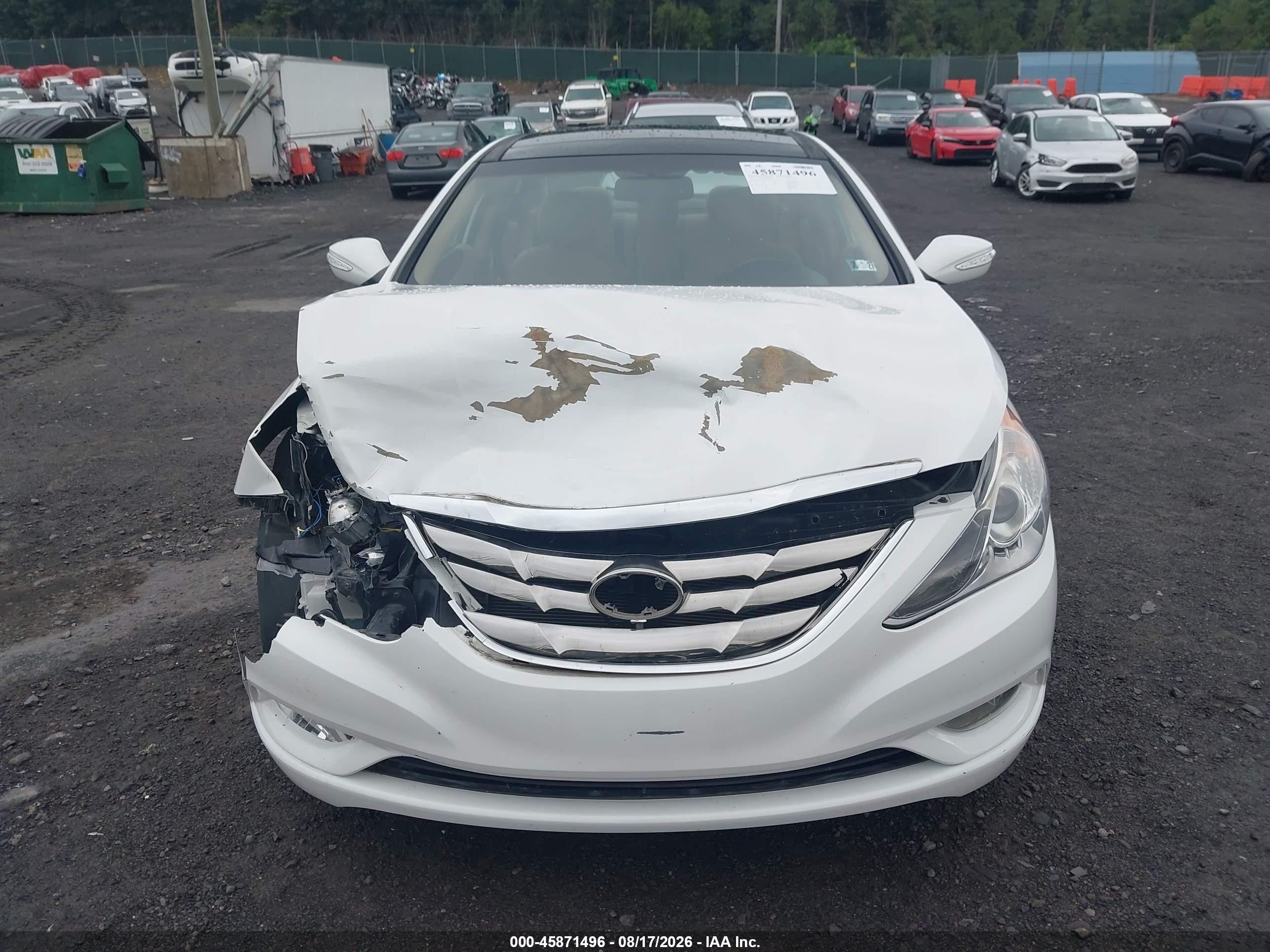2013 Hyundai Sonata Limited White vin: 5NPEC4AC6DH780463