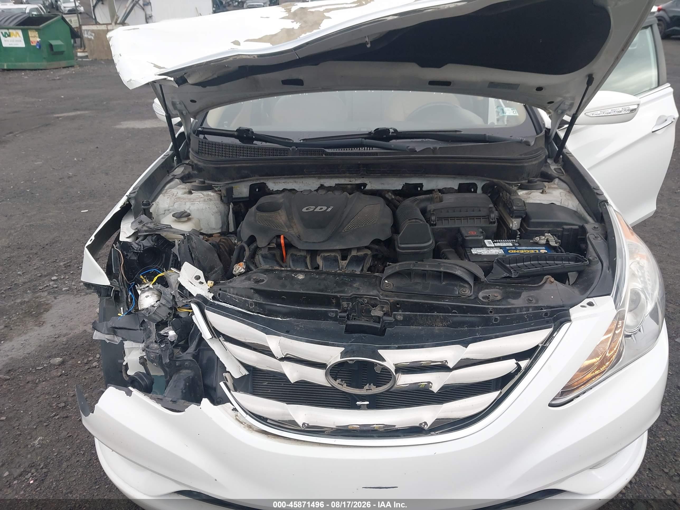 2013 Hyundai Sonata Limited White vin: 5NPEC4AC6DH780463