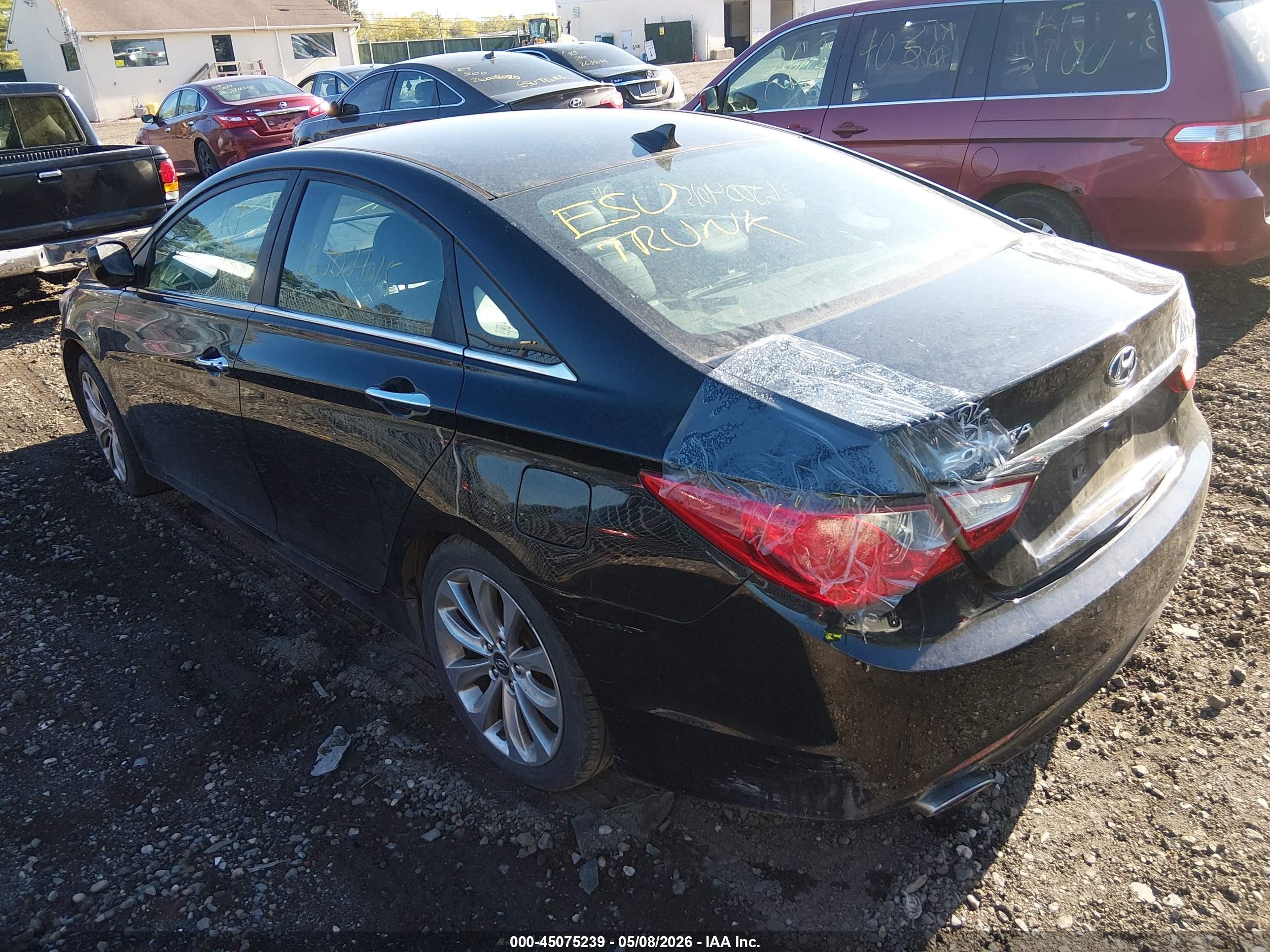 2013 Hyundai Sonata Se Black vin: 5NPEC4AC6DH804020