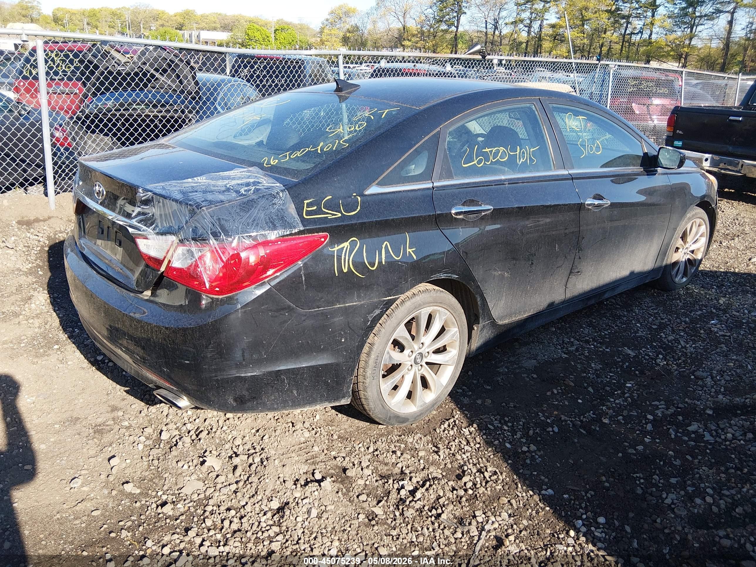 2013 Hyundai Sonata Se Black vin: 5NPEC4AC6DH804020