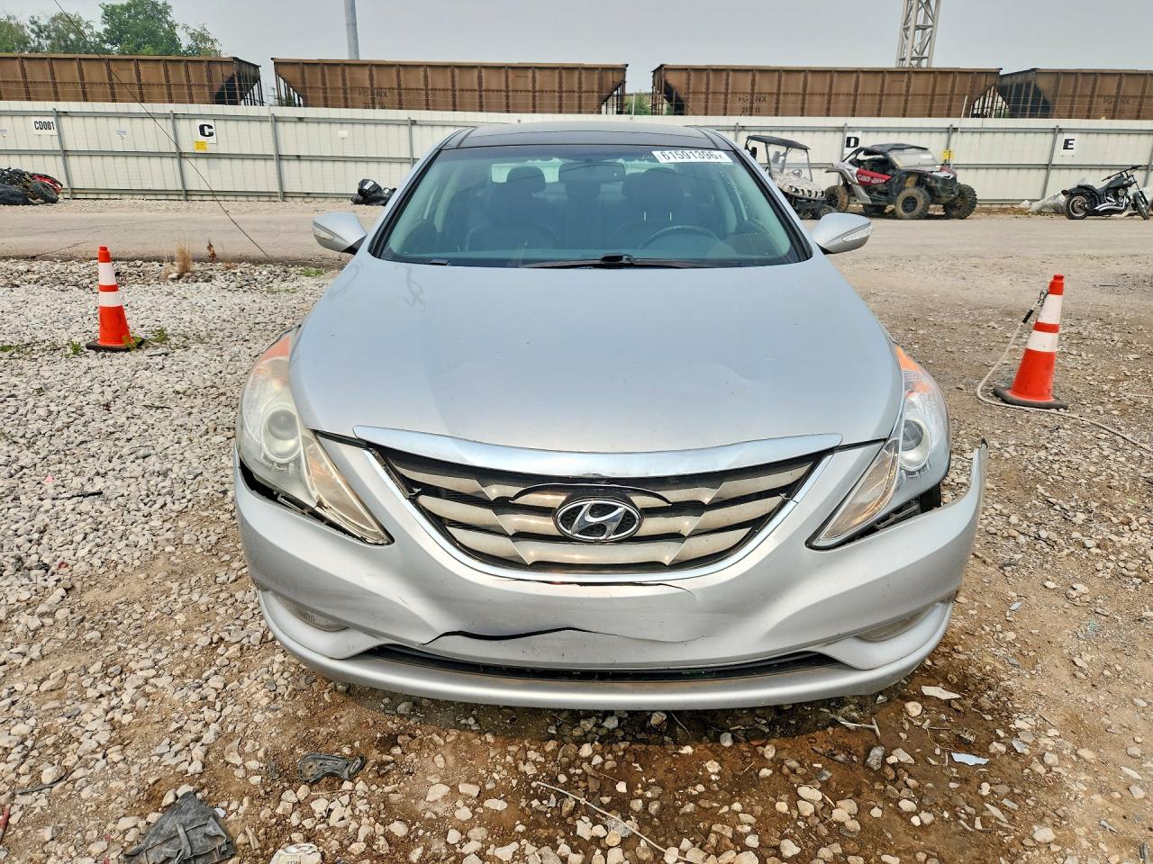 2013 Hyundai Sonata Limited Silver vin: 5NPEC4AC6DH808598