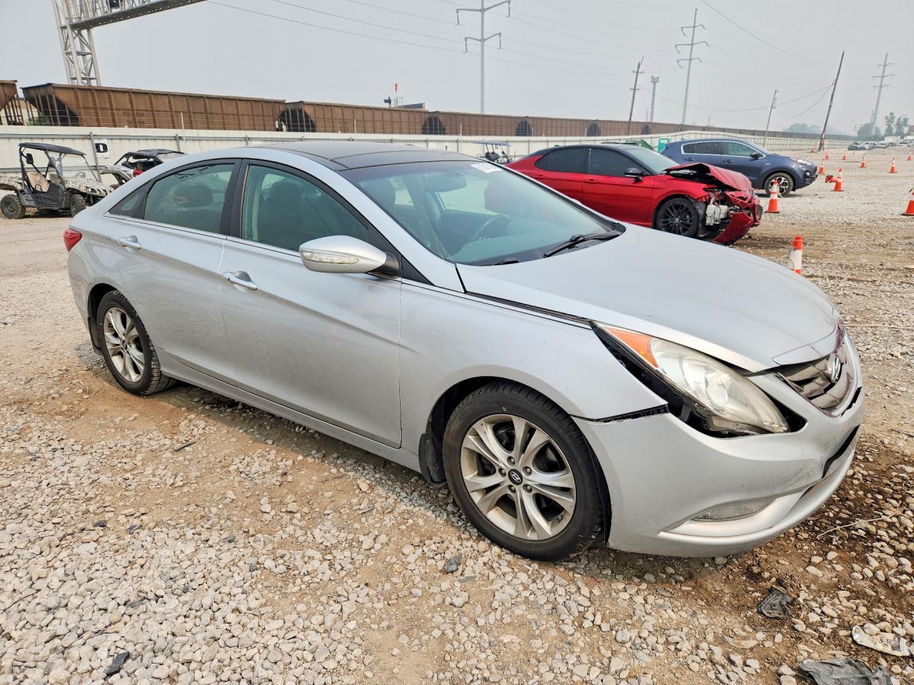 2013 Hyundai Sonata Limited Silver vin: 5NPEC4AC6DH808598