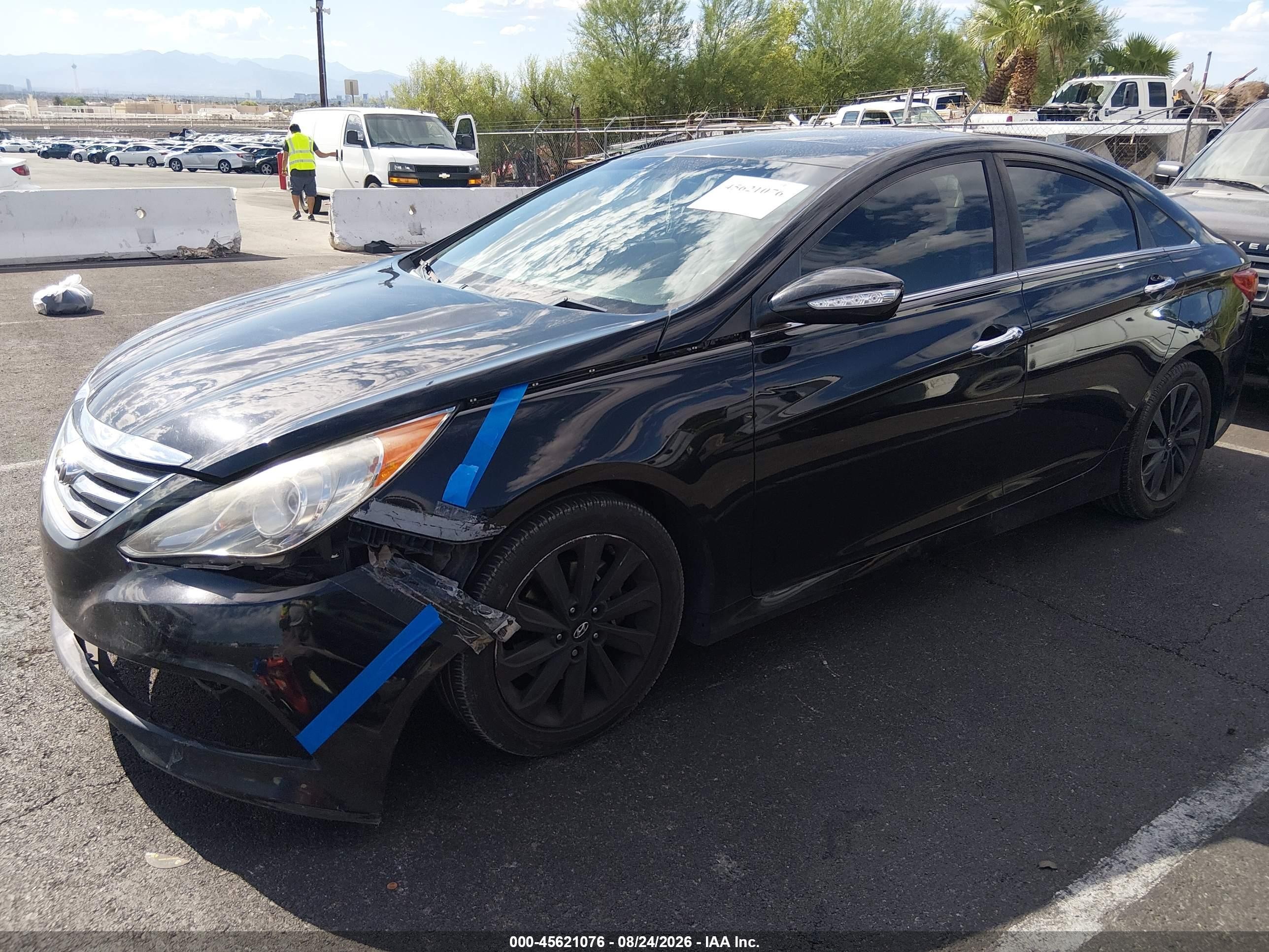 2014 Hyundai Sonata Limited Black vin: 5NPEC4AC6EH823426