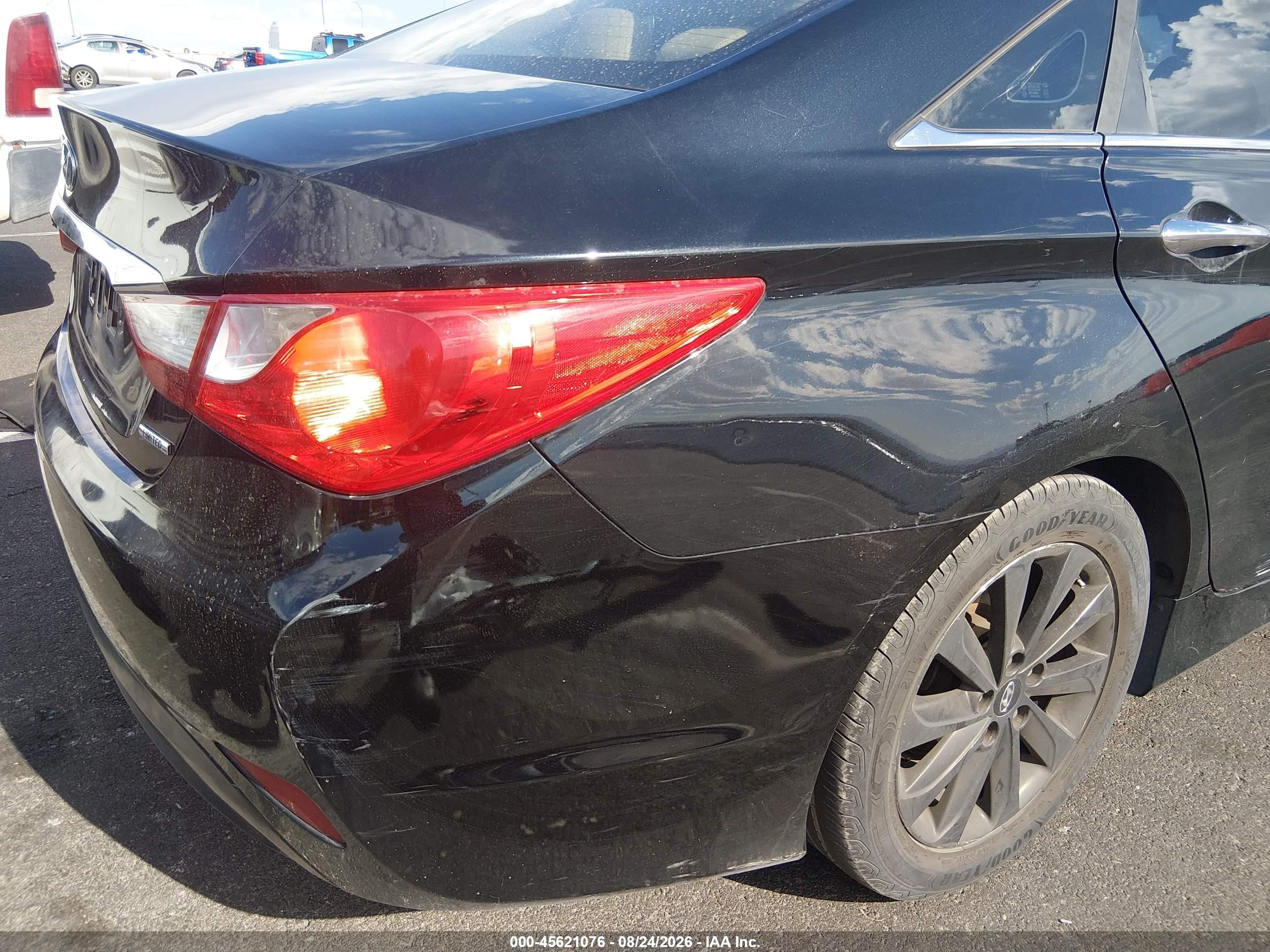 2014 Hyundai Sonata Limited Black vin: 5NPEC4AC6EH823426