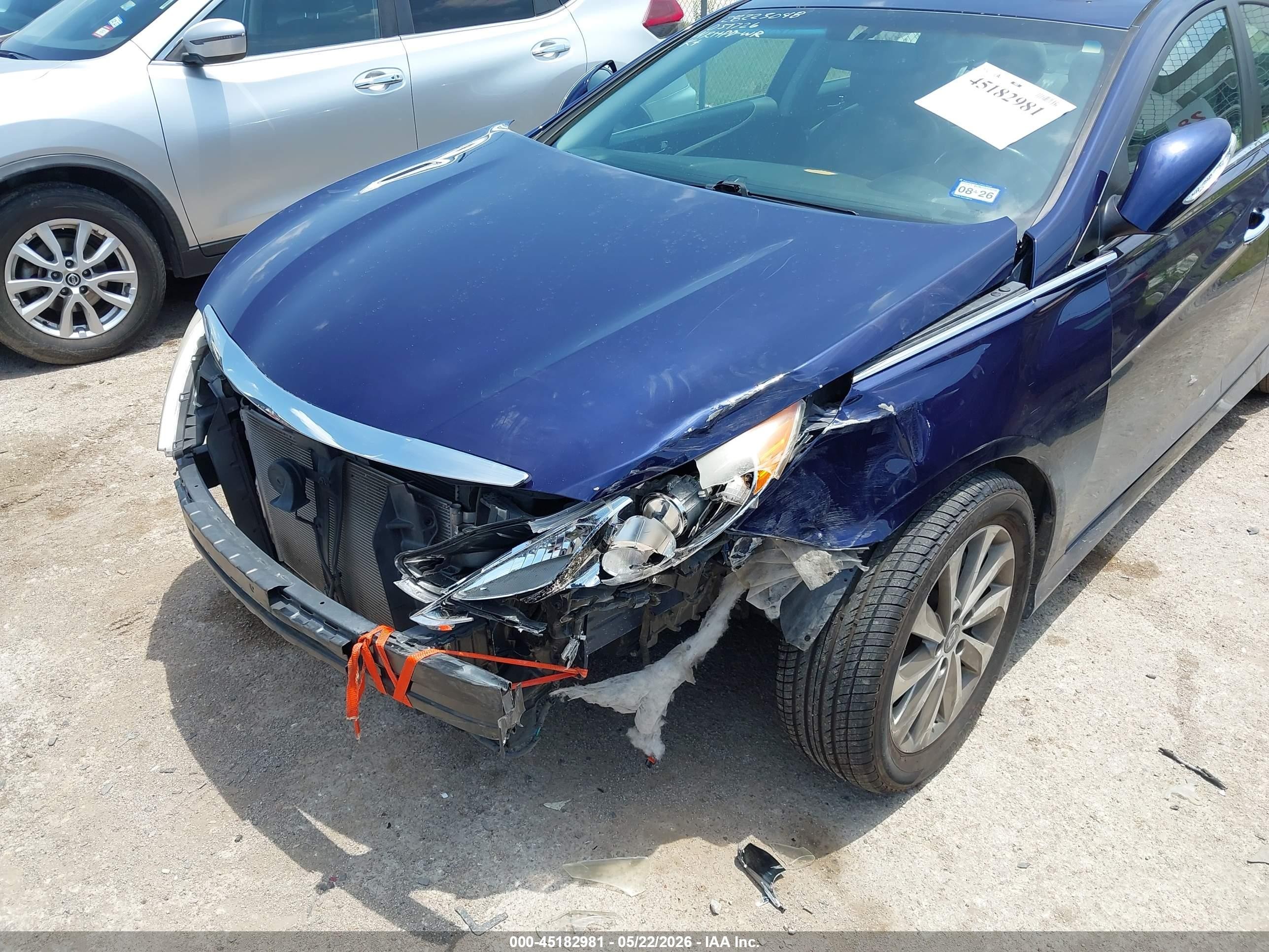 2014 Hyundai Sonata Limited Blue vin: 5NPEC4AC6EH840243