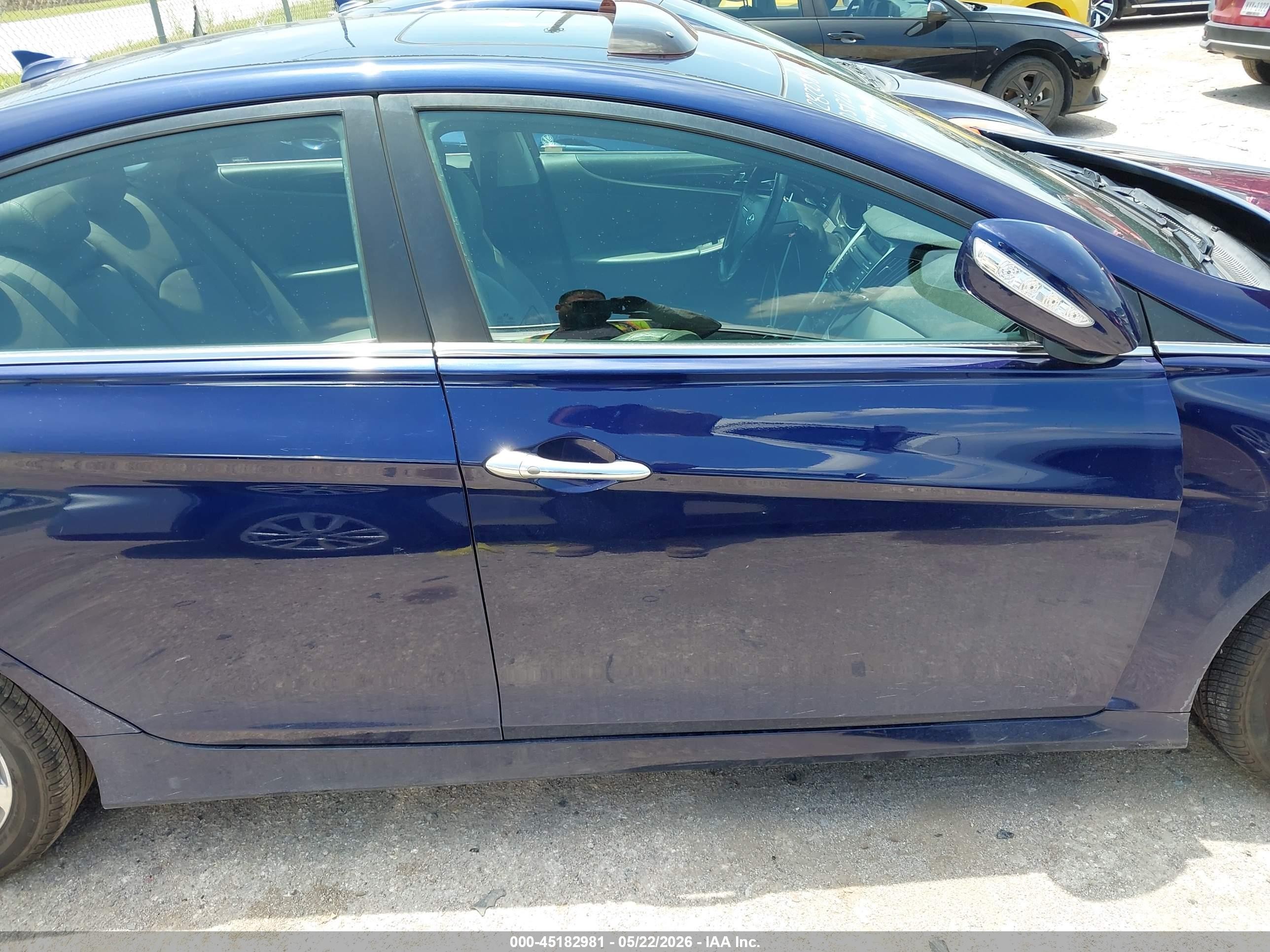 2014 Hyundai Sonata Limited Blue vin: 5NPEC4AC6EH840243