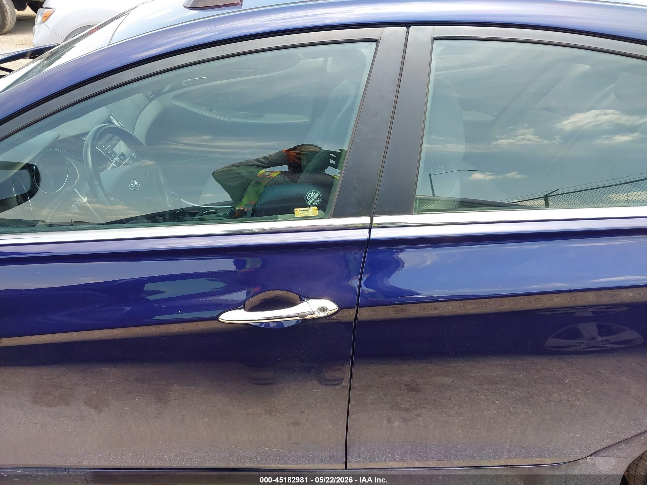 2014 Hyundai Sonata Limited Blue vin: 5NPEC4AC6EH840243