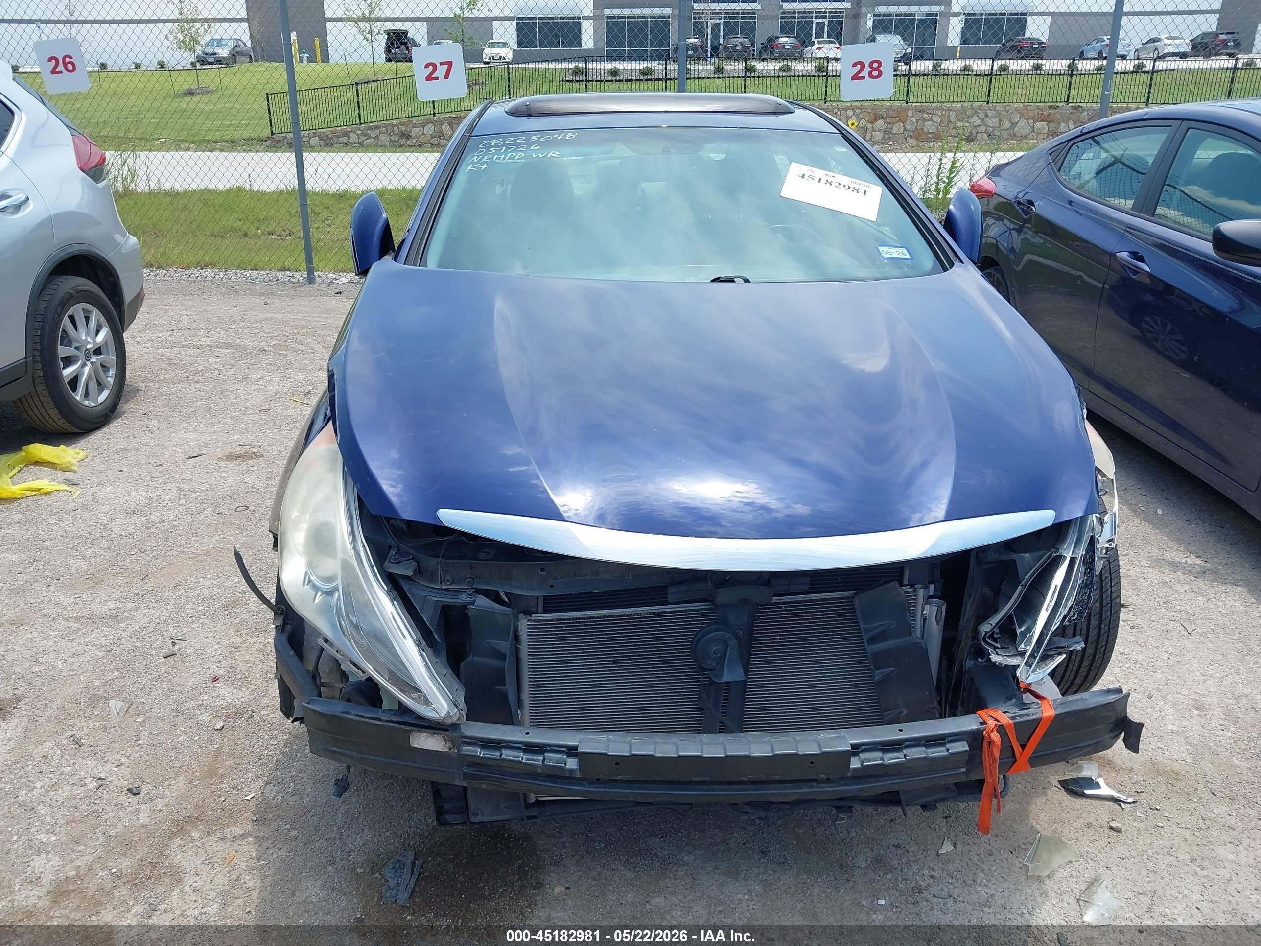 2014 Hyundai Sonata Limited Blue vin: 5NPEC4AC6EH840243