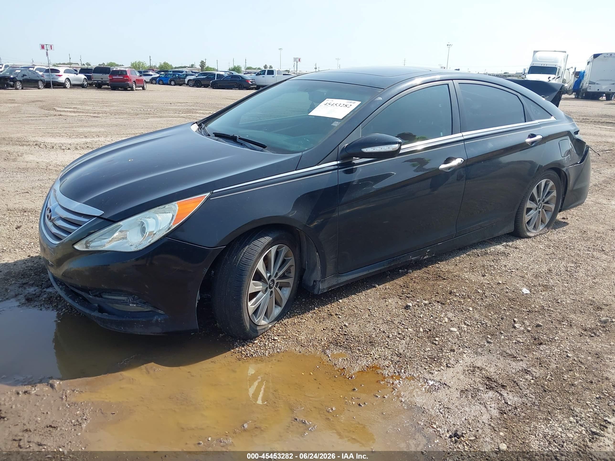 2014 Hyundai Sonata Limited Black vin: 5NPEC4AC6EH841358