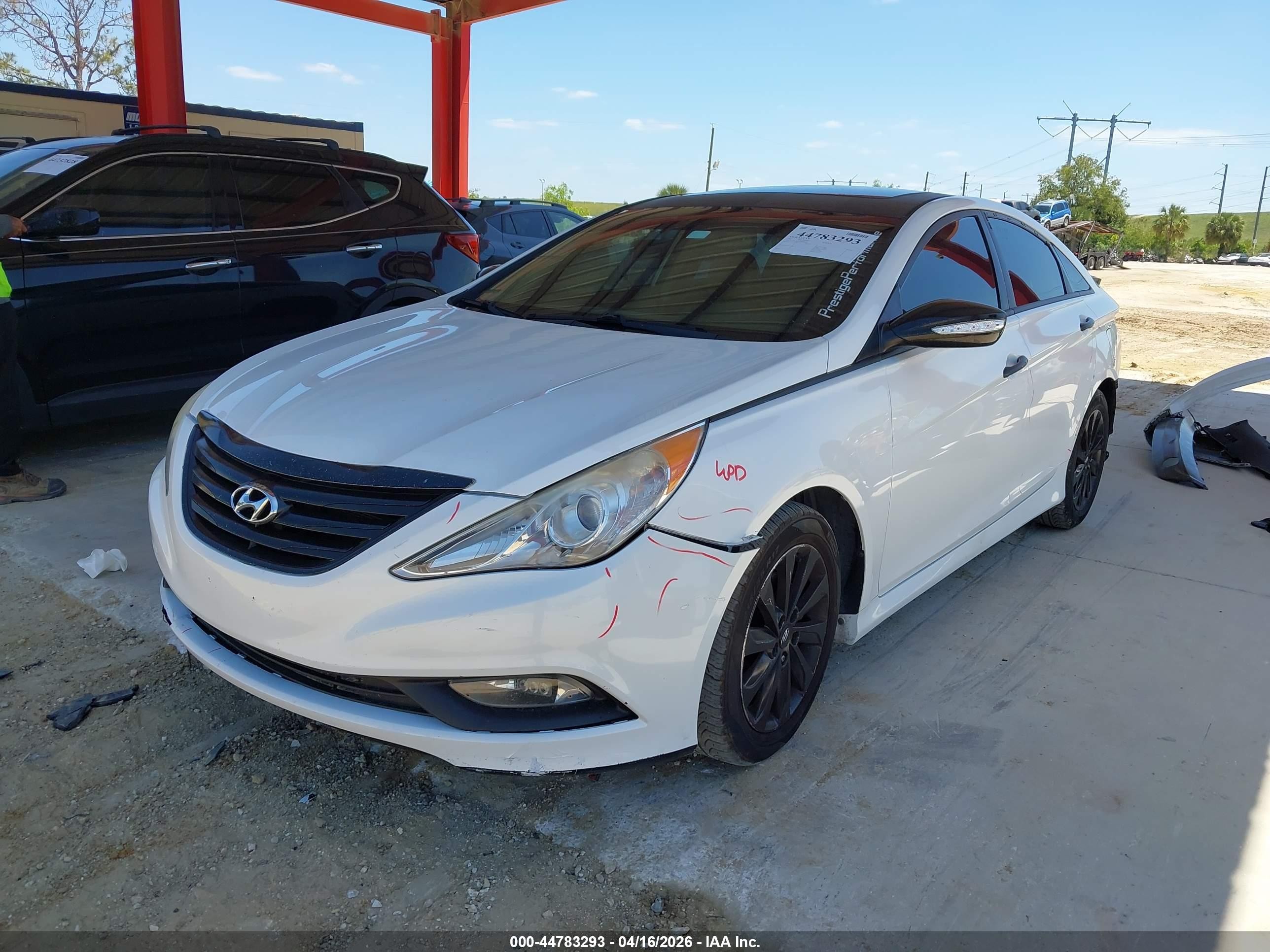 2014 Hyundai Sonata Limited White vin: 5NPEC4AC6EH848505