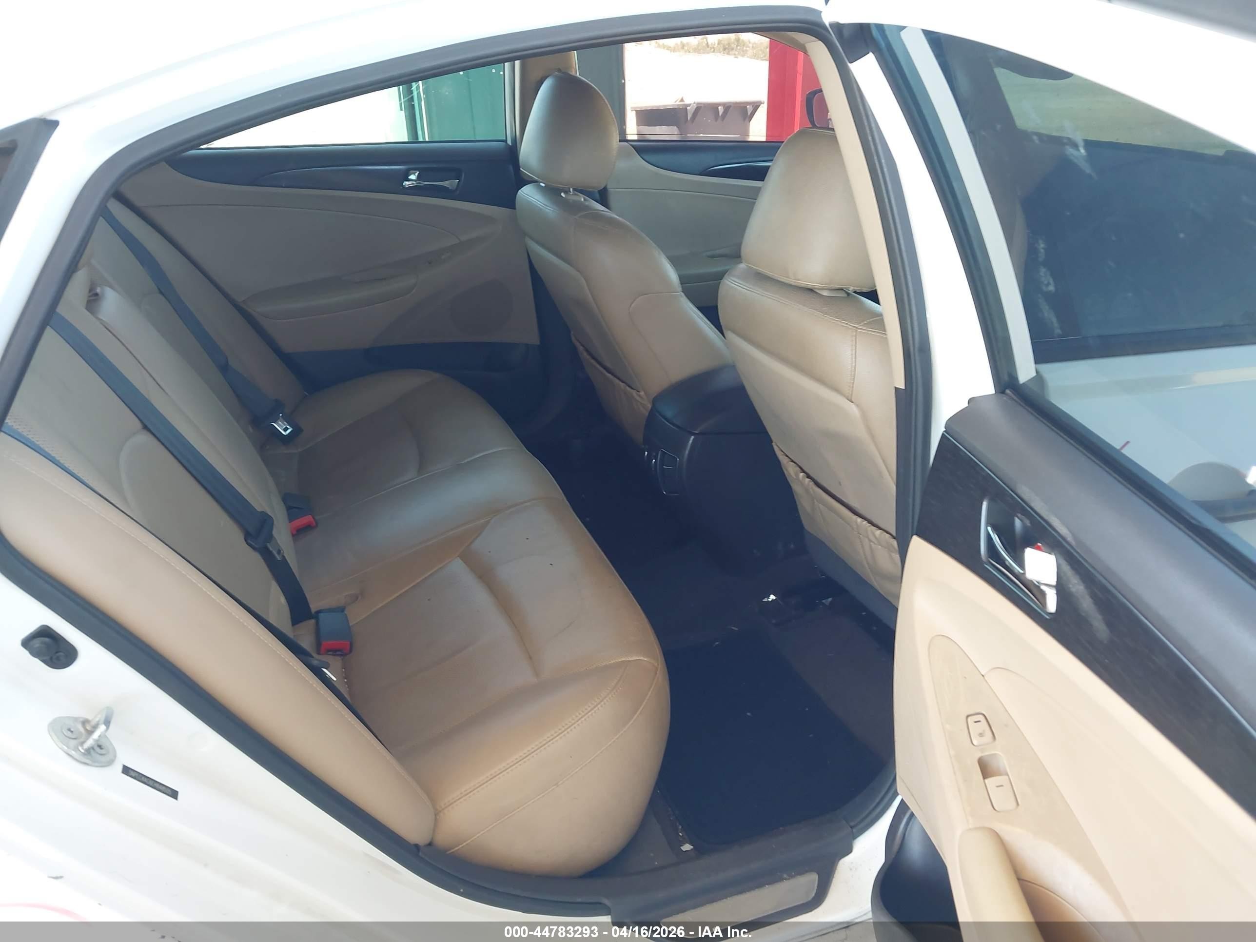 2014 Hyundai Sonata Limited White vin: 5NPEC4AC6EH848505