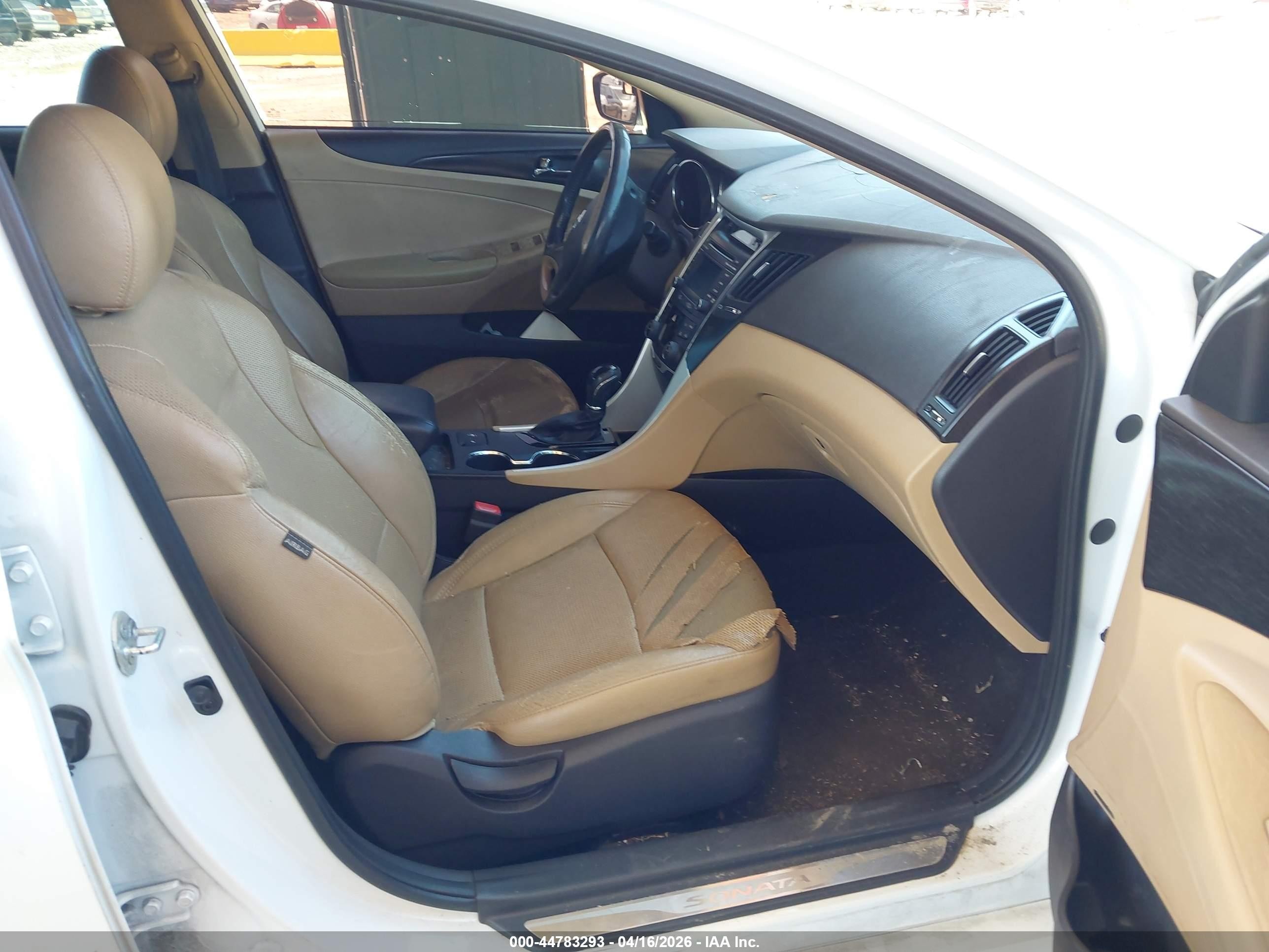 2014 Hyundai Sonata Limited White vin: 5NPEC4AC6EH848505