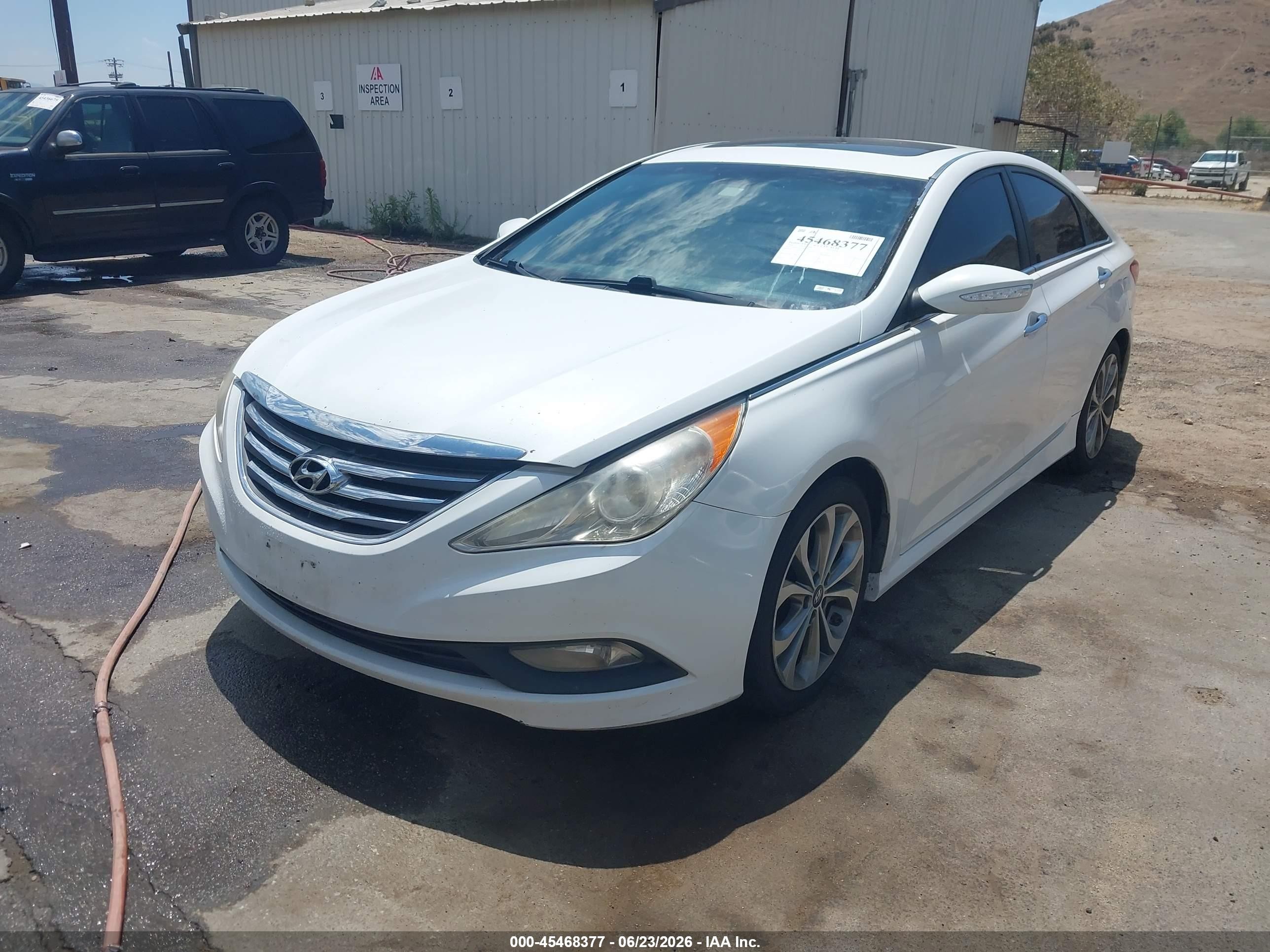 2014 Hyundai Sonata Se White vin: 5NPEC4AC6EH851243