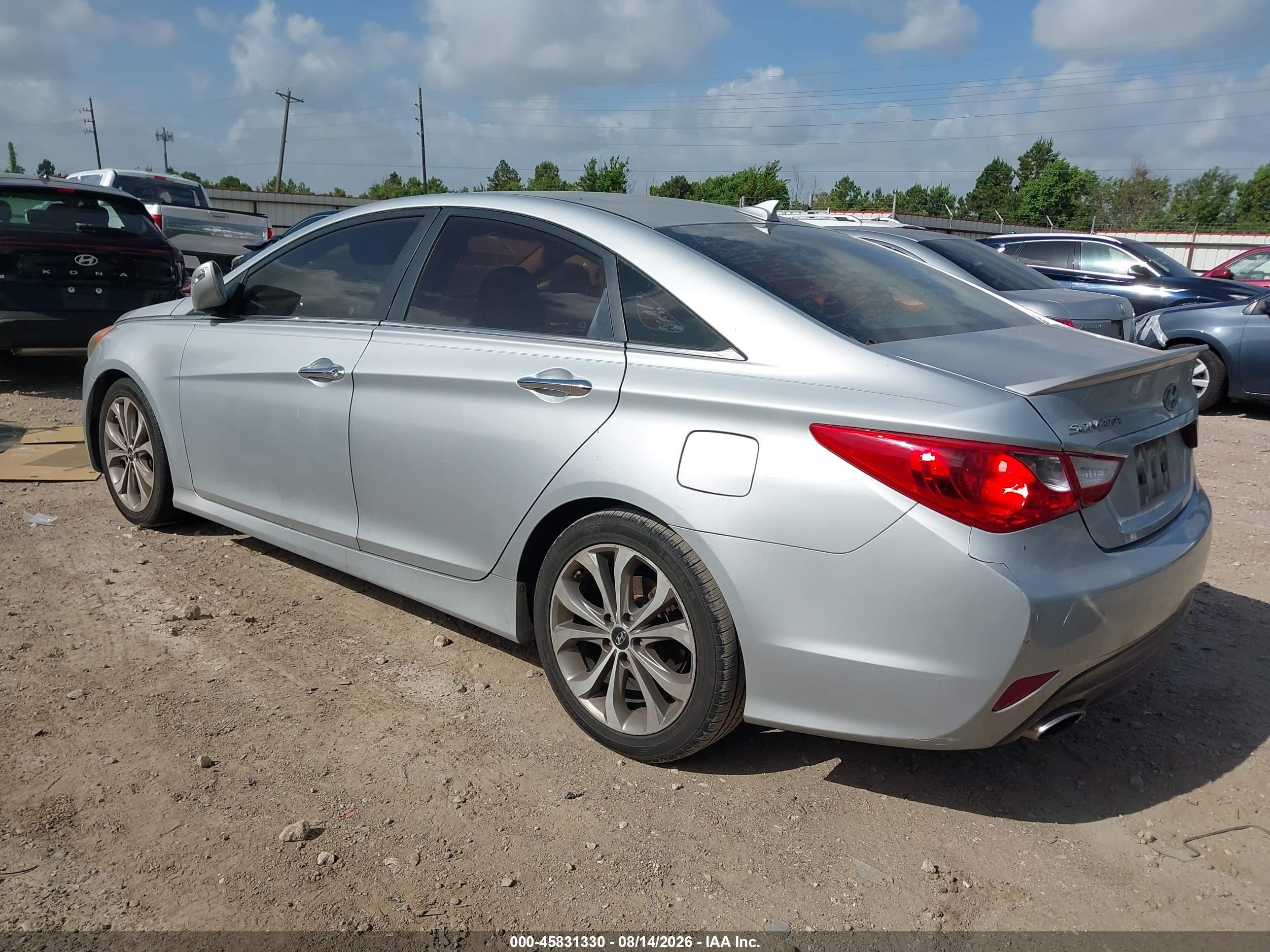 2014 Hyundai Sonata Se Silver vin: 5NPEC4AC6EH856832