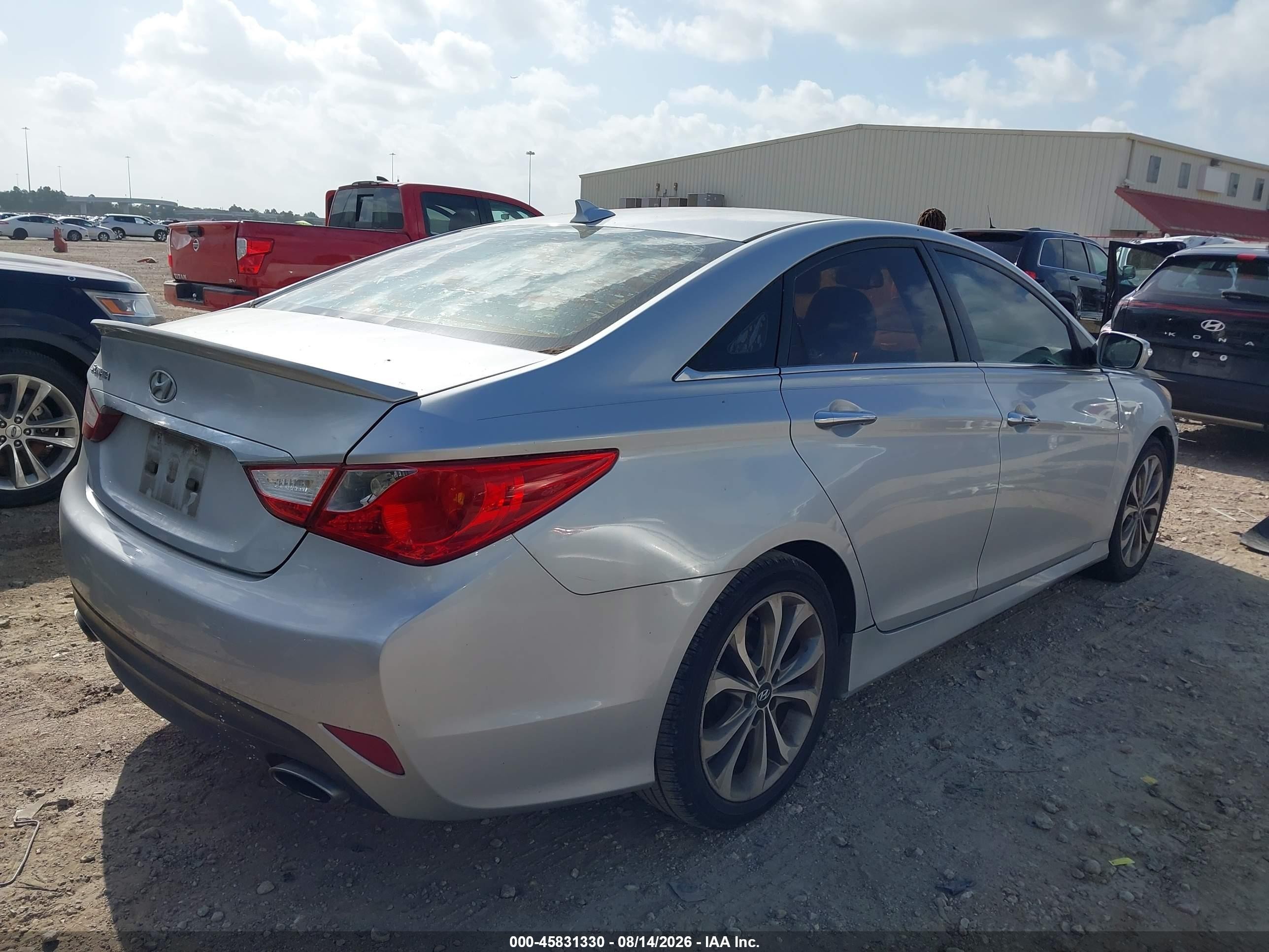 2014 Hyundai Sonata Se Silver vin: 5NPEC4AC6EH856832