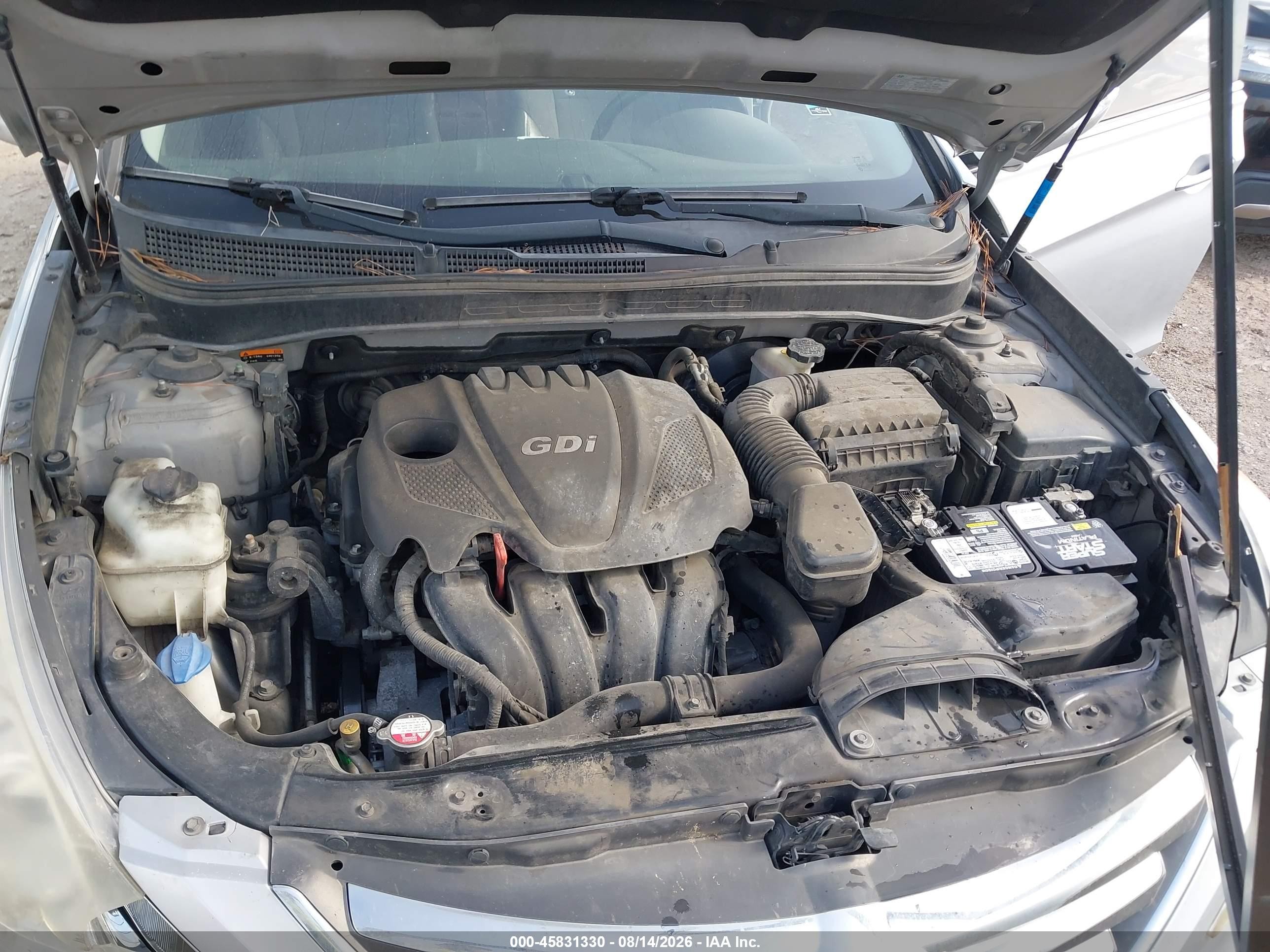 2014 Hyundai Sonata Se Silver vin: 5NPEC4AC6EH856832