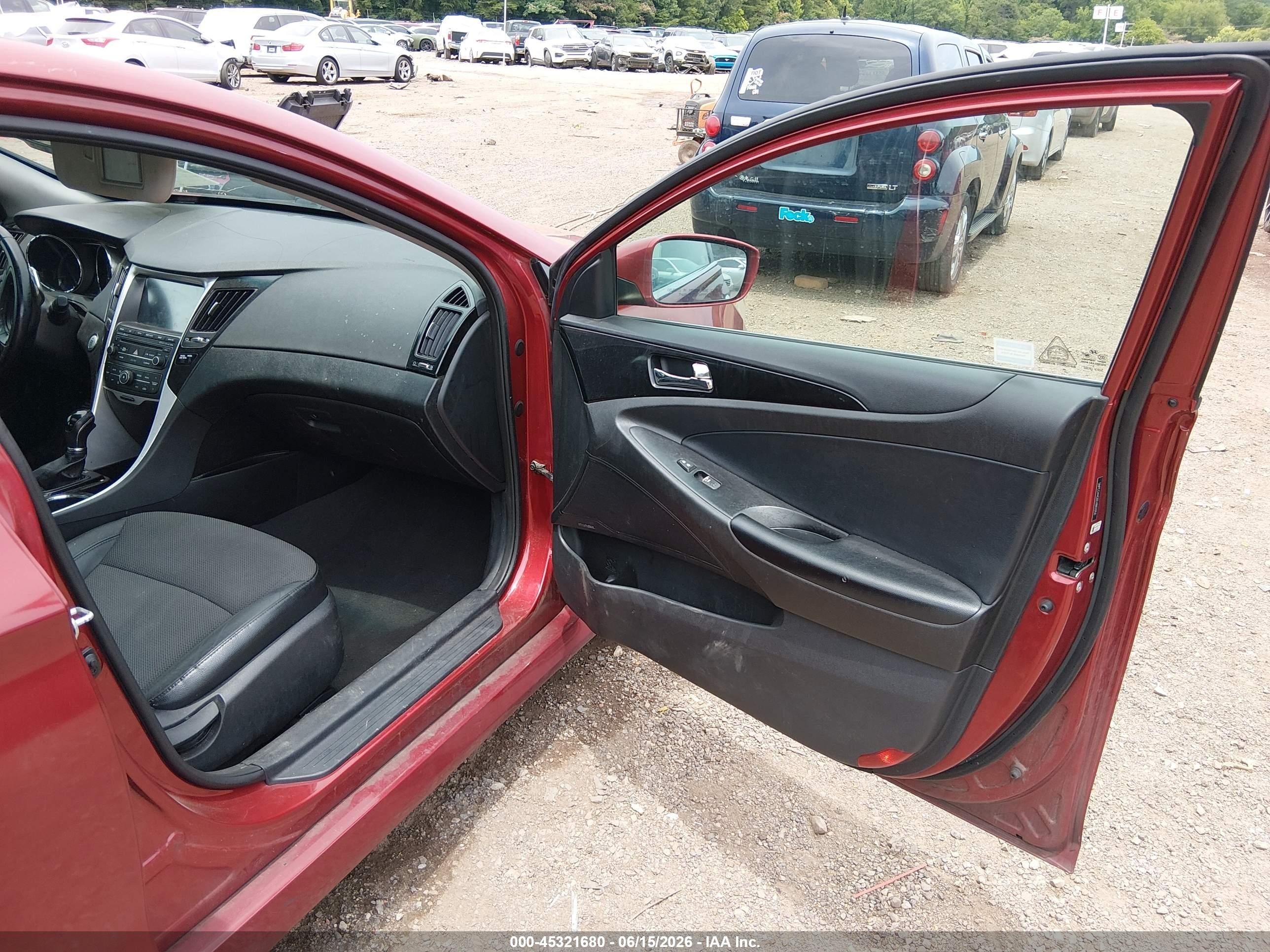 2014 Hyundai Sonata Se Burgundy vin: 5NPEC4AC6EH862050