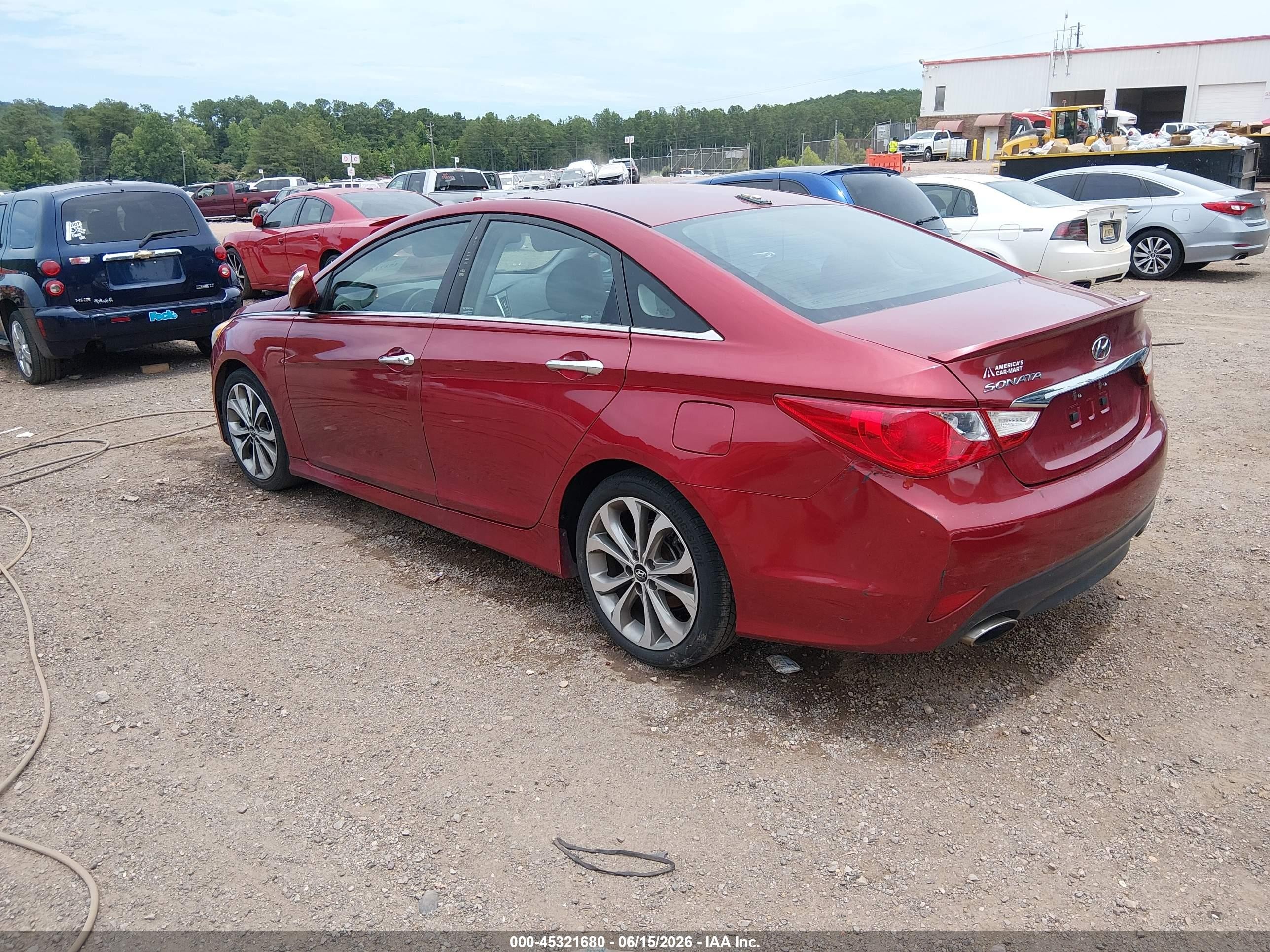 2014 Hyundai Sonata Se Burgundy vin: 5NPEC4AC6EH862050
