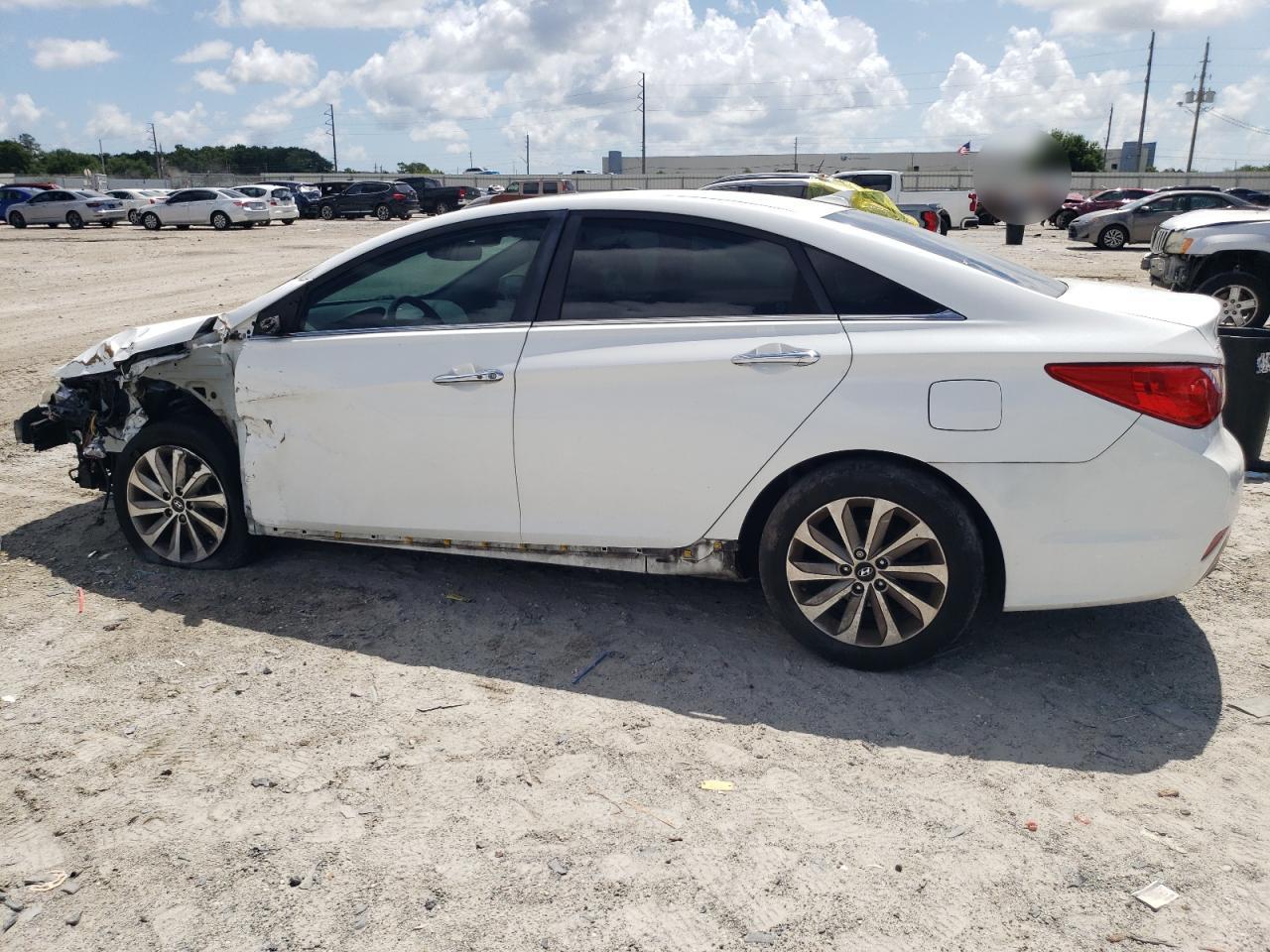 2014 Hyundai Sonata Se White vin: 5NPEC4AC6EH882363