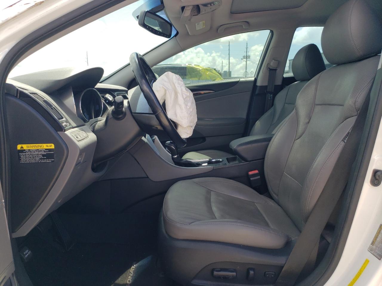 2014 Hyundai Sonata Se White vin: 5NPEC4AC6EH882363