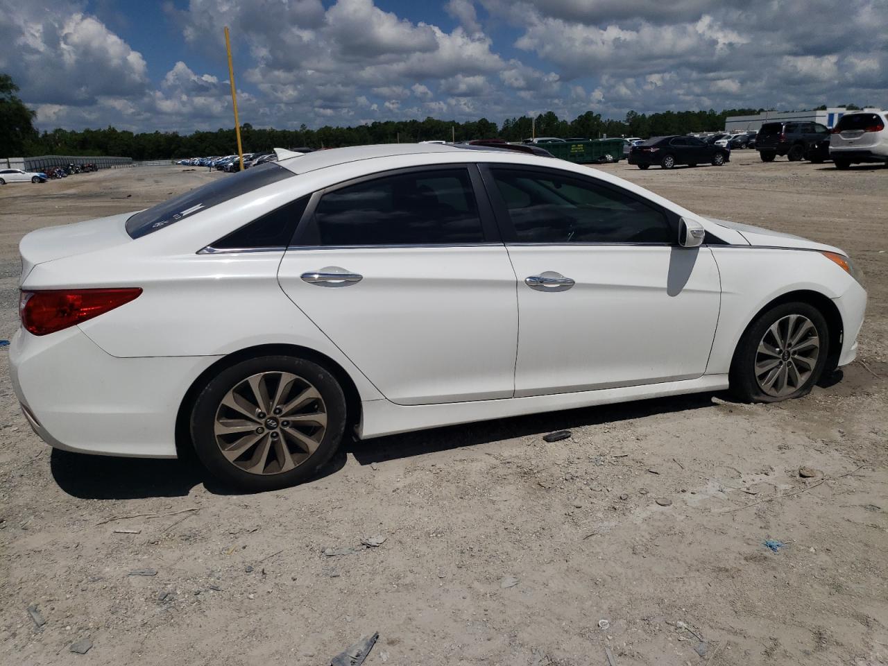 2014 Hyundai Sonata Se White vin: 5NPEC4AC6EH882363