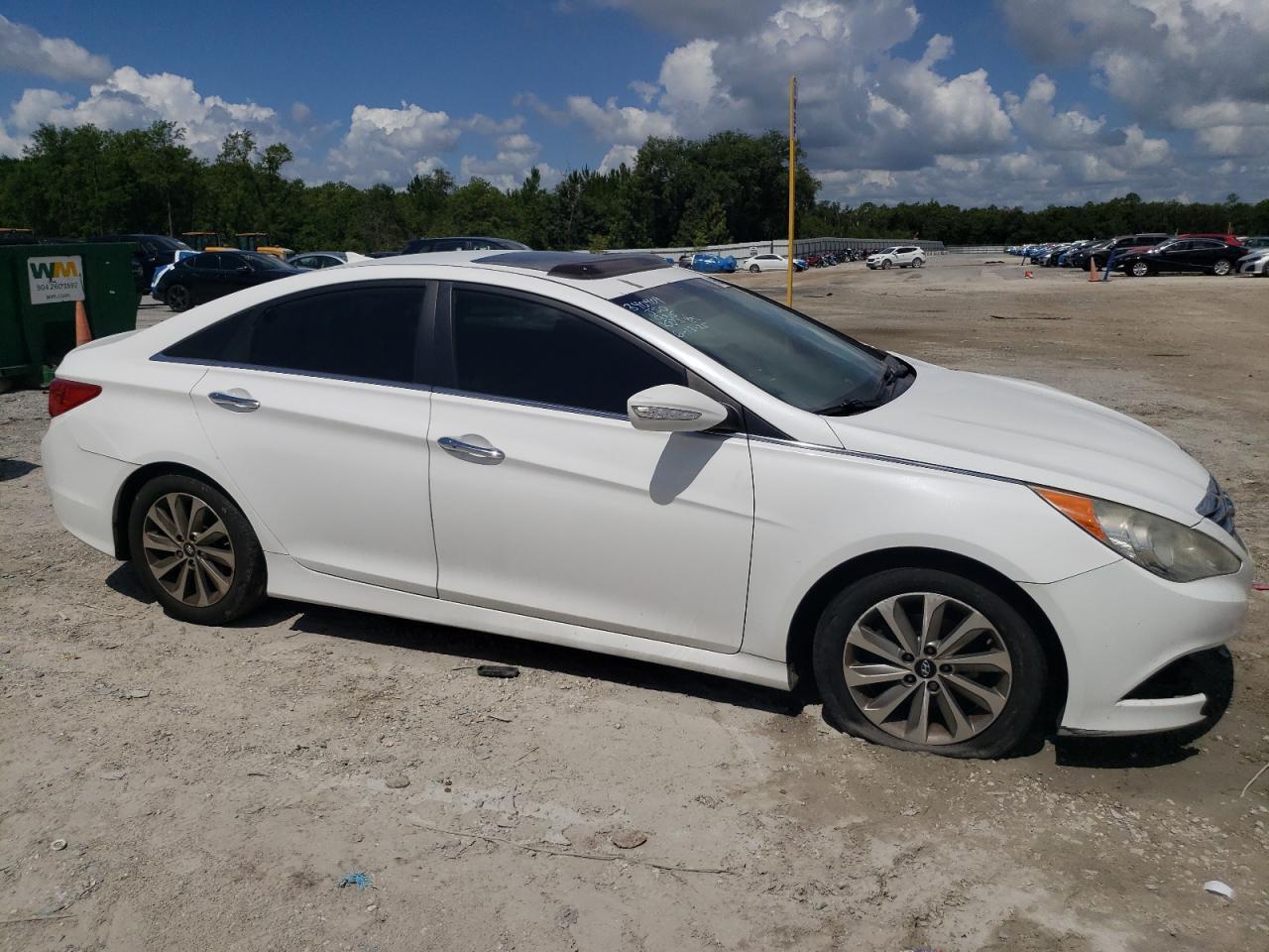 2014 Hyundai Sonata Se White vin: 5NPEC4AC6EH882363