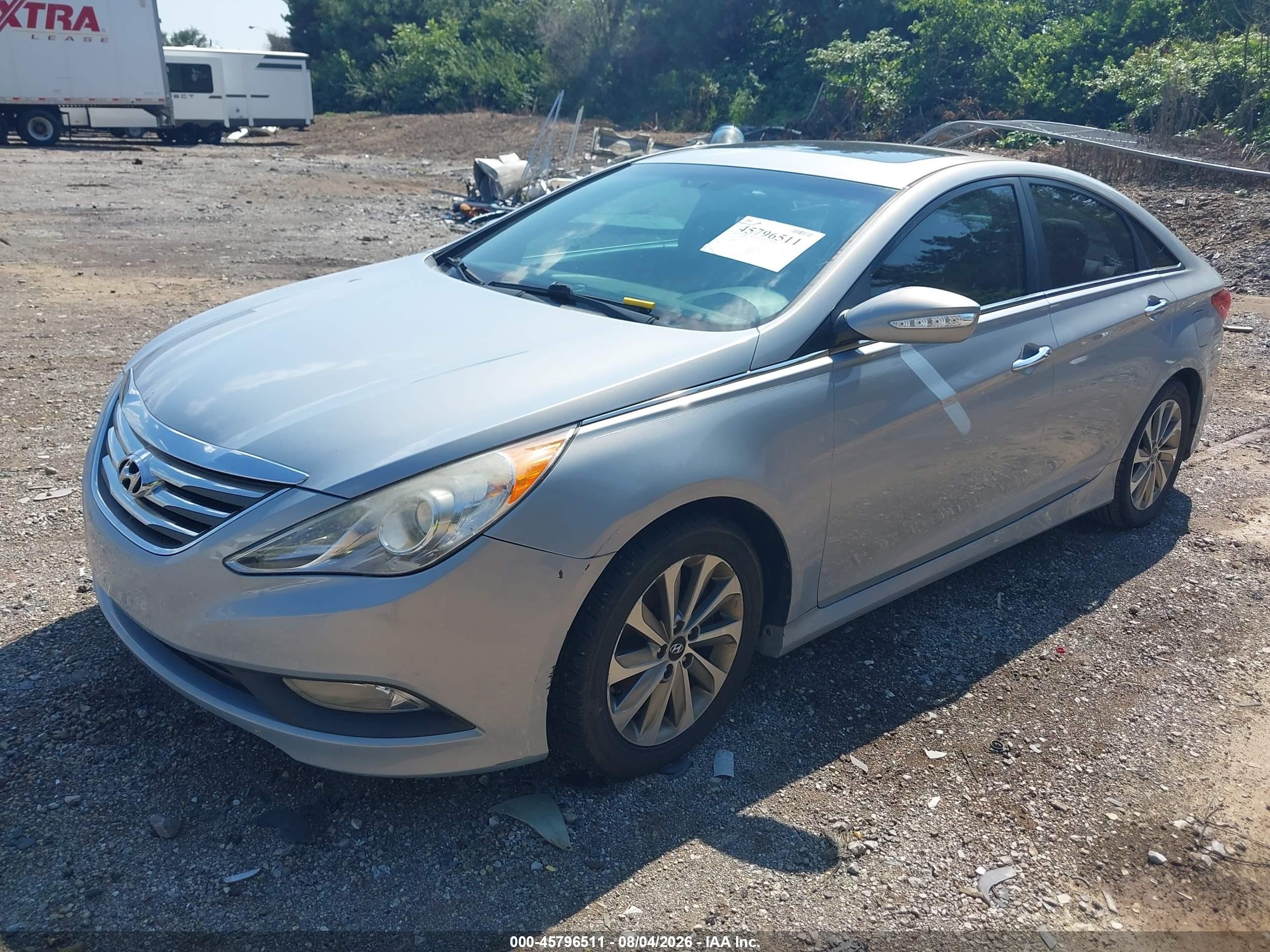 2014 Hyundai Sonata Limited Серебряный vin: 5NPEC4AC6EH885621