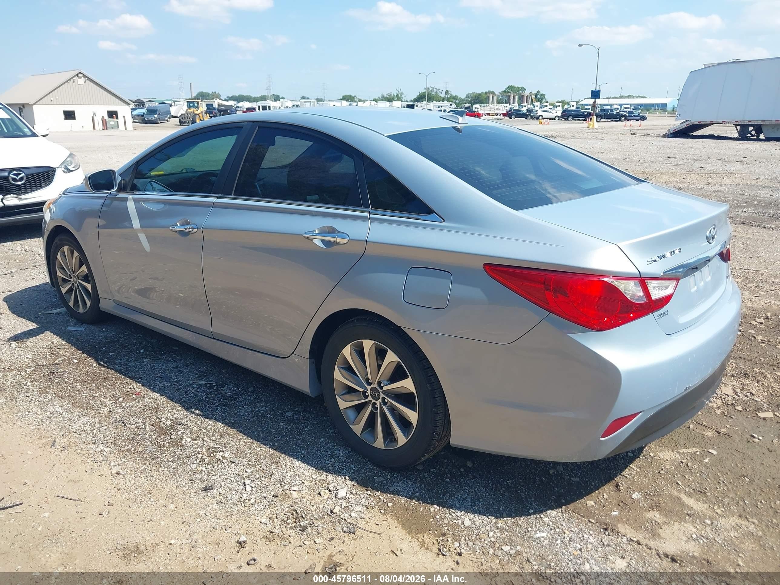 2014 Hyundai Sonata Limited Серебряный vin: 5NPEC4AC6EH885621