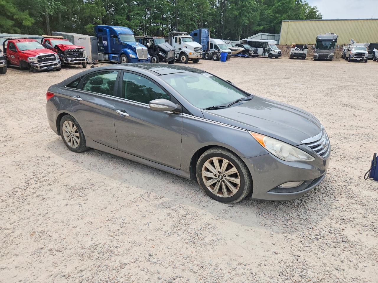 2014 Hyundai Sonata Limited Gray vin: 5NPEC4AC6EH886901