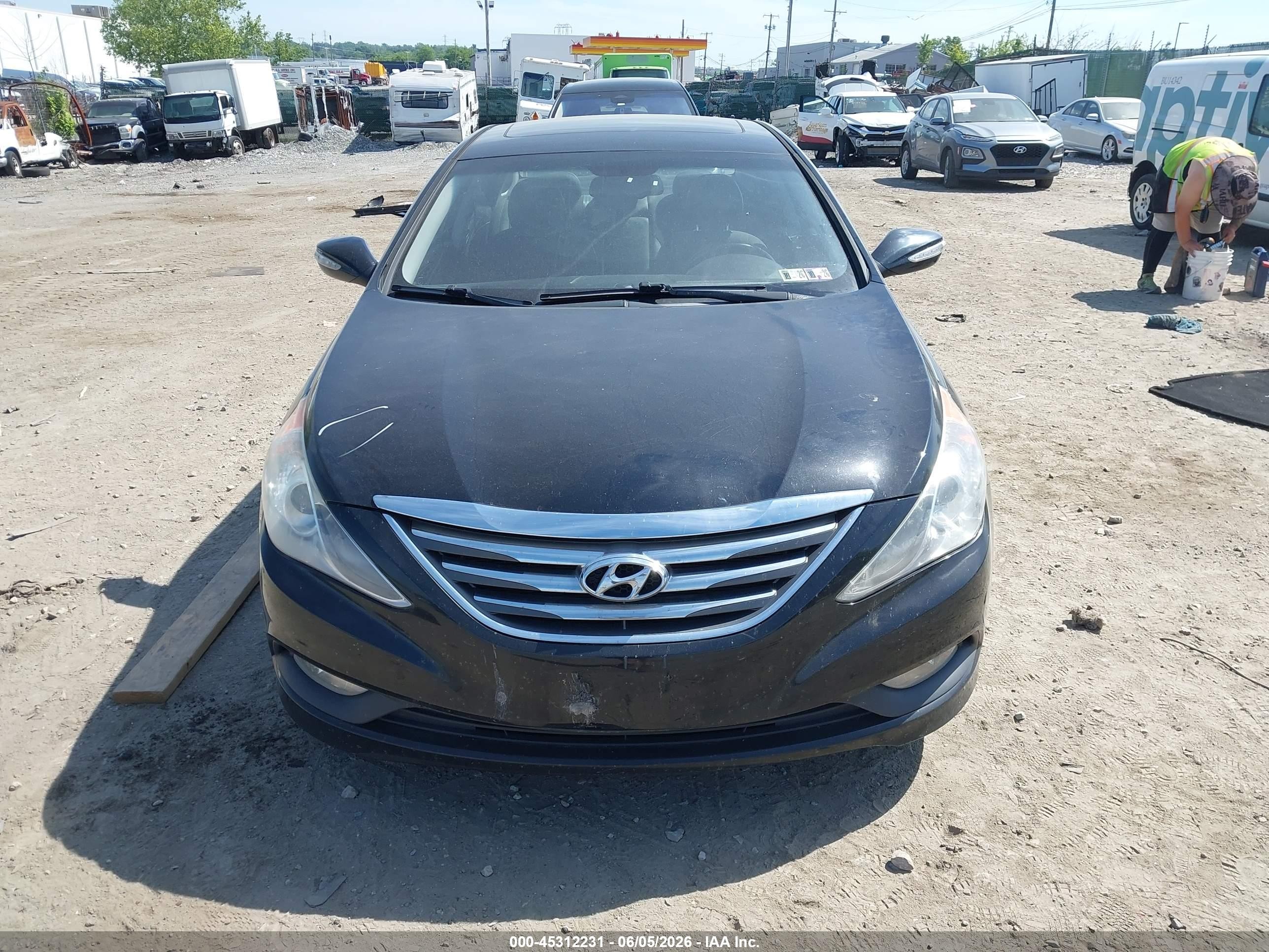 2014 Hyundai Sonata Se Black vin: 5NPEC4AC6EH901140