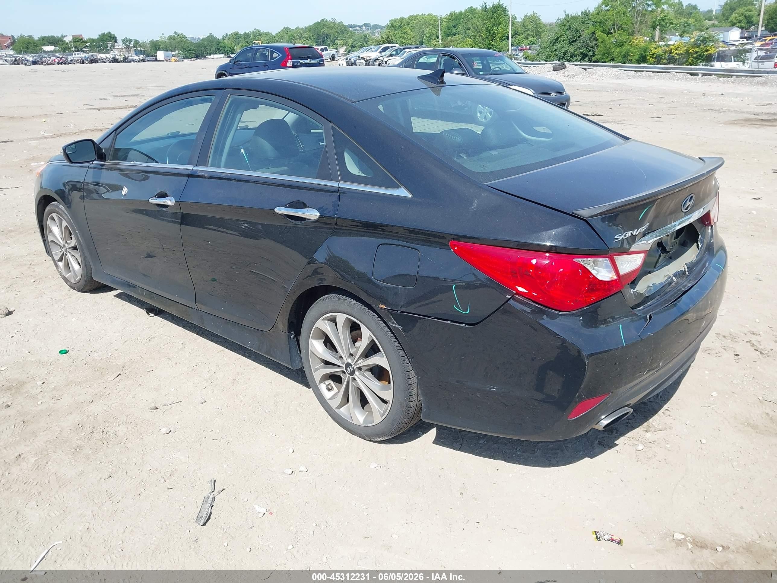 2014 Hyundai Sonata Se Black vin: 5NPEC4AC6EH901140