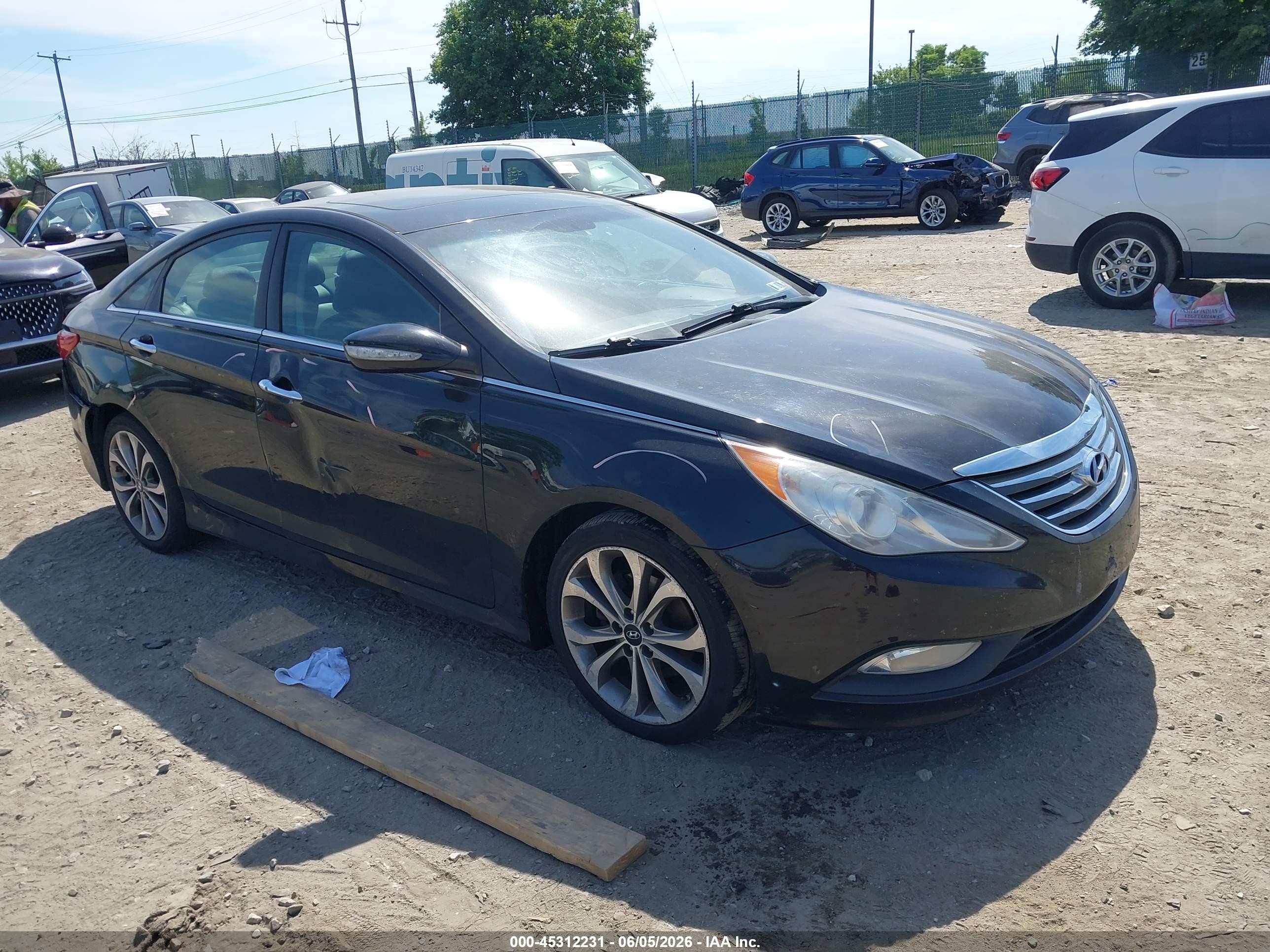 2014 Hyundai Sonata Se Black vin: 5NPEC4AC6EH901140