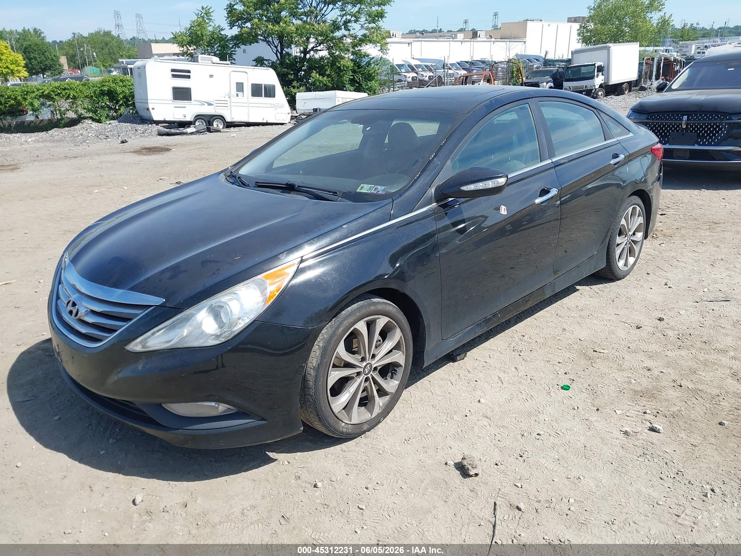 2014 Hyundai Sonata Se Black vin: 5NPEC4AC6EH901140