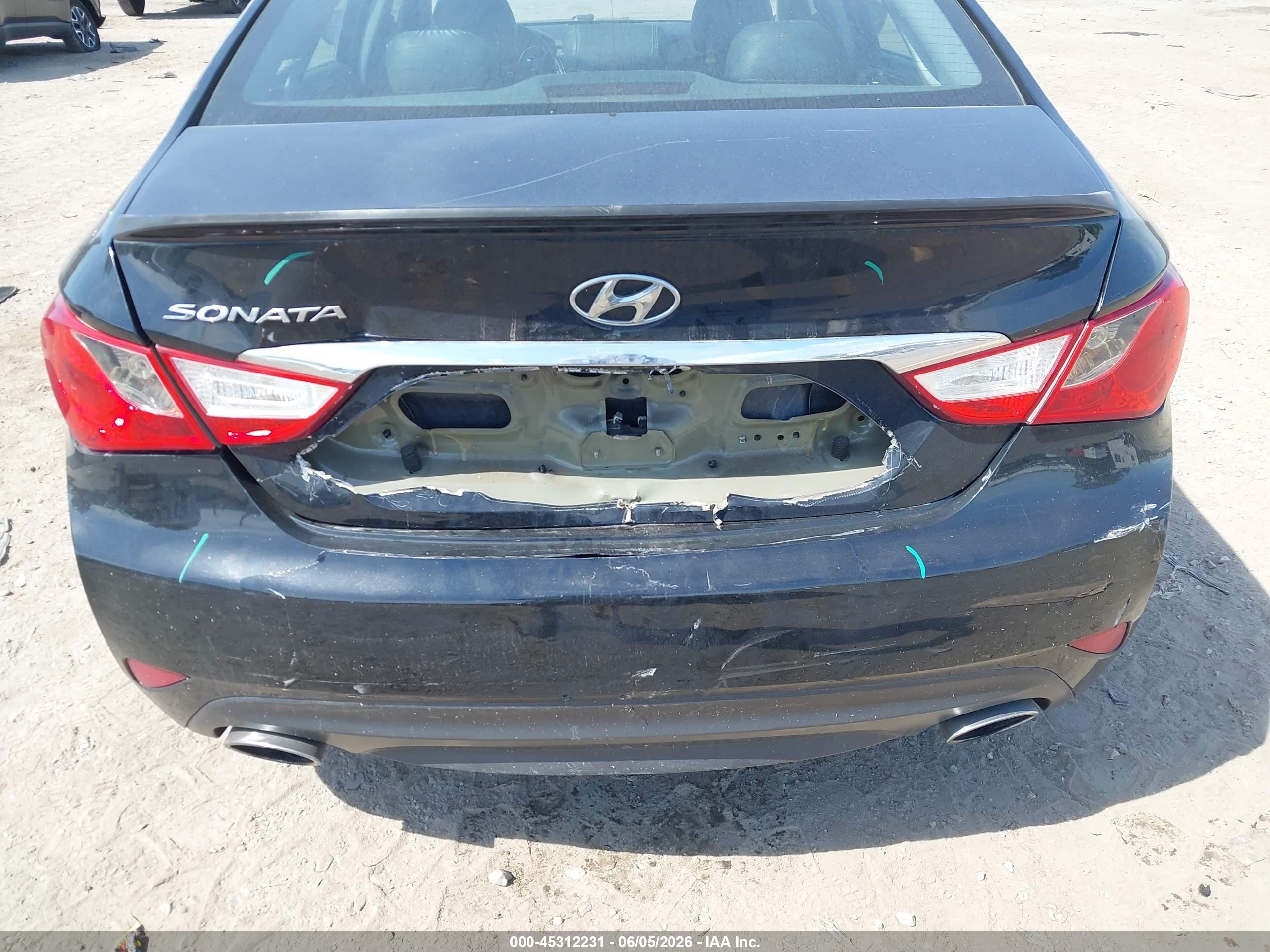 2014 Hyundai Sonata Se Black vin: 5NPEC4AC6EH901140