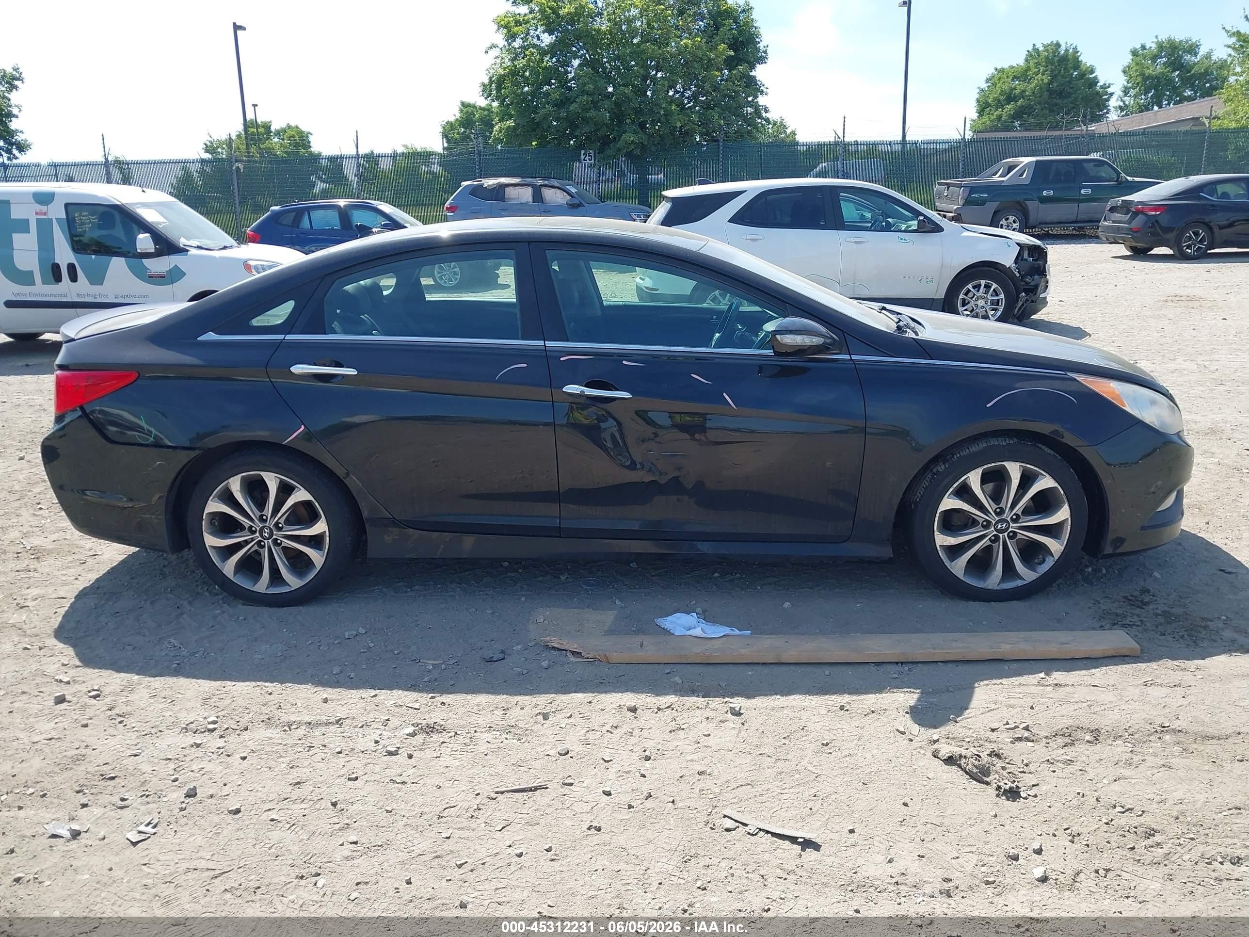 2014 Hyundai Sonata Se Black vin: 5NPEC4AC6EH901140