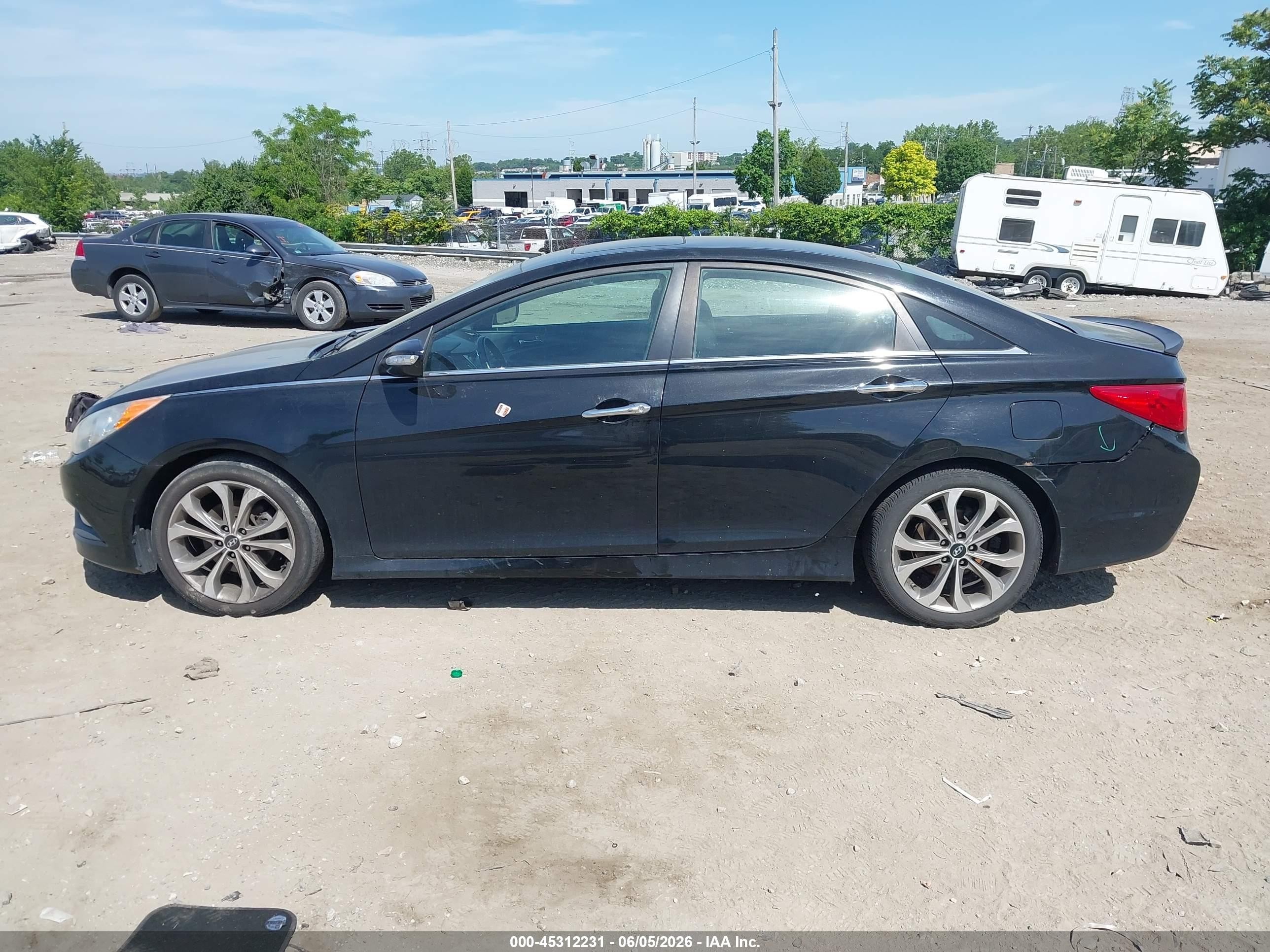 2014 Hyundai Sonata Se Black vin: 5NPEC4AC6EH901140