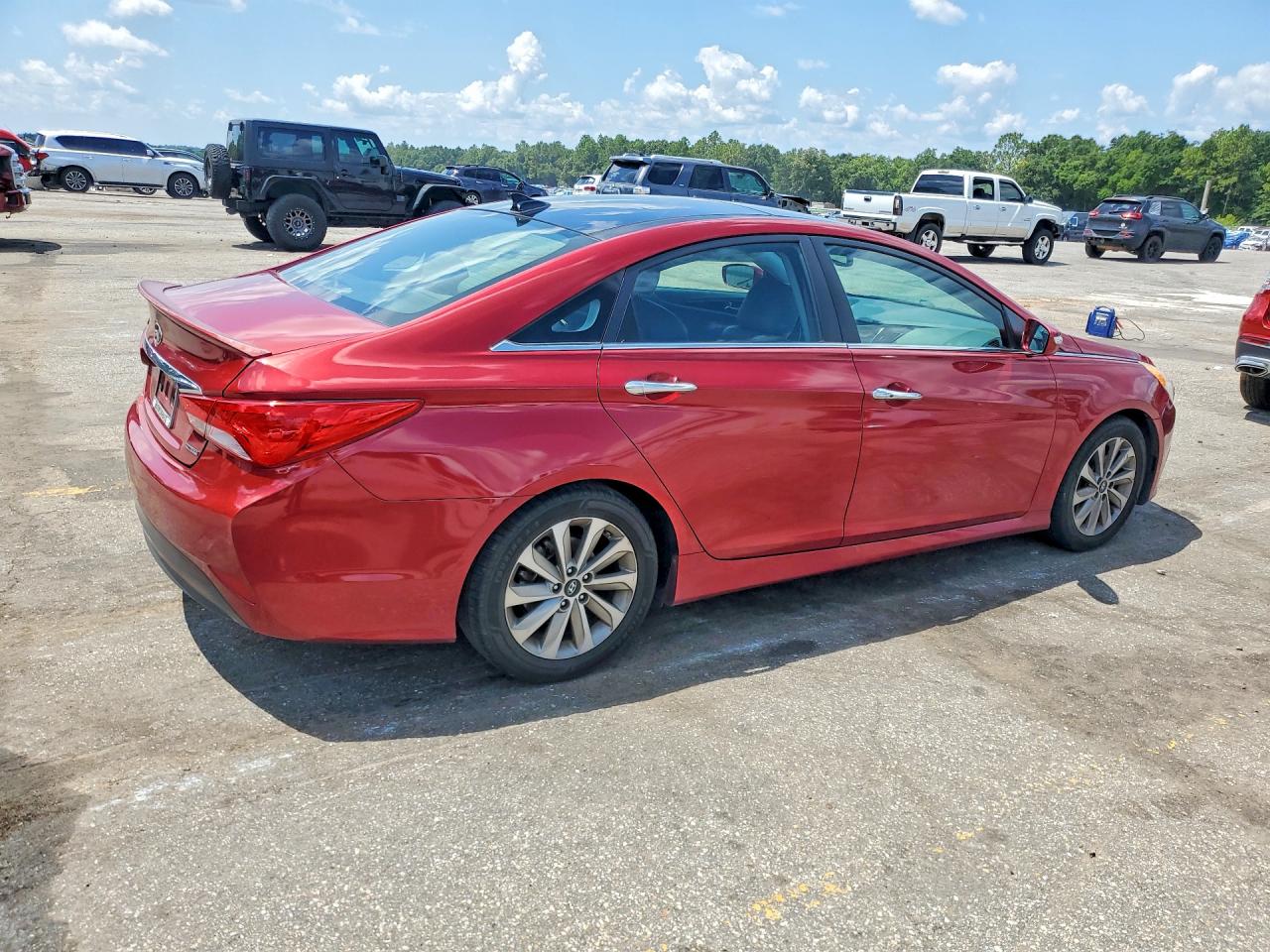 2014 Hyundai Sonata Limited Maroon vin: 5NPEC4AC6EH921971