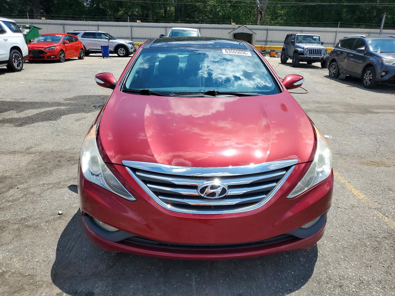 2014 Hyundai Sonata Limited Maroon vin: 5NPEC4AC6EH921971