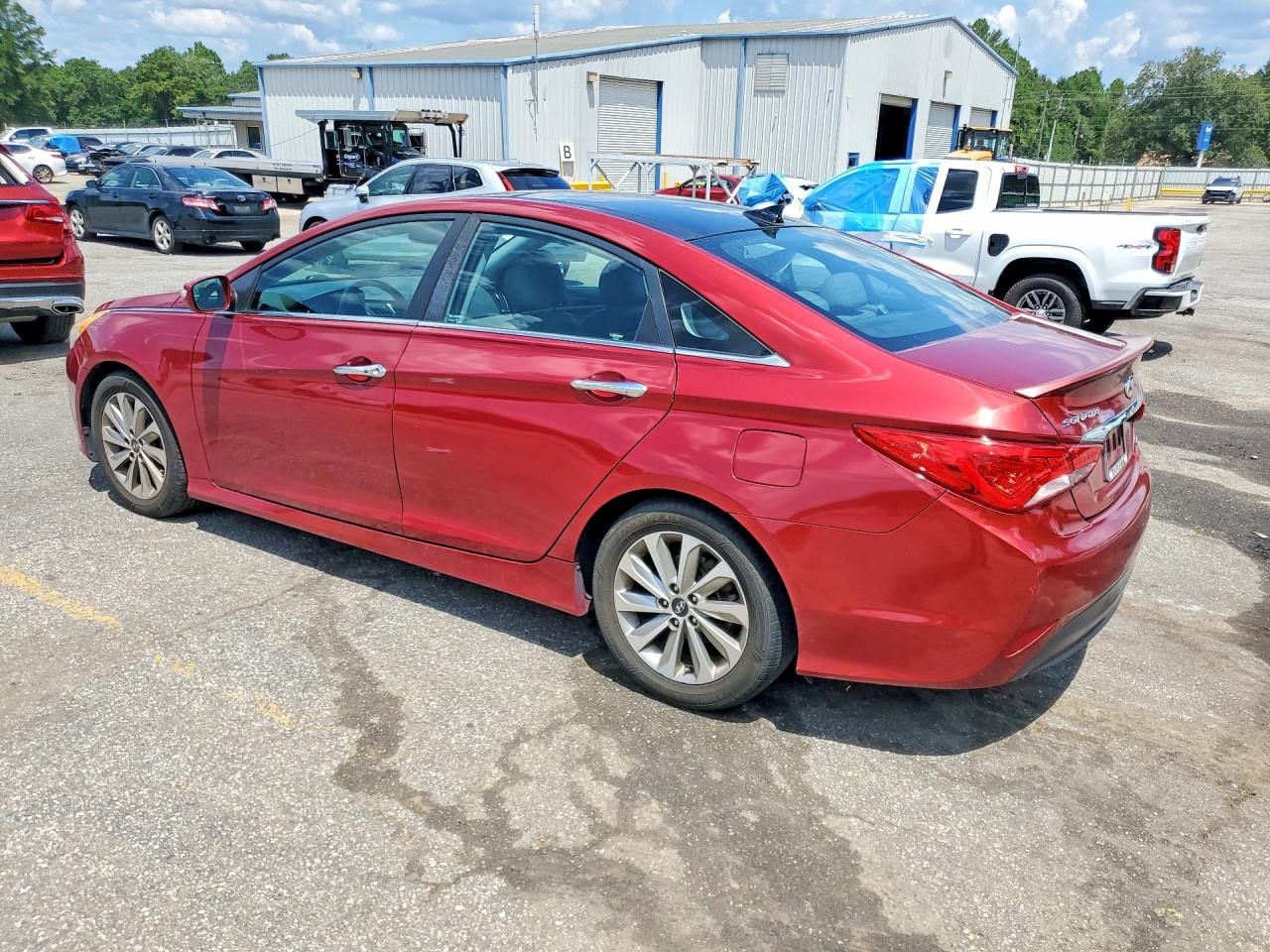 2014 Hyundai Sonata Limited Maroon vin: 5NPEC4AC6EH921971