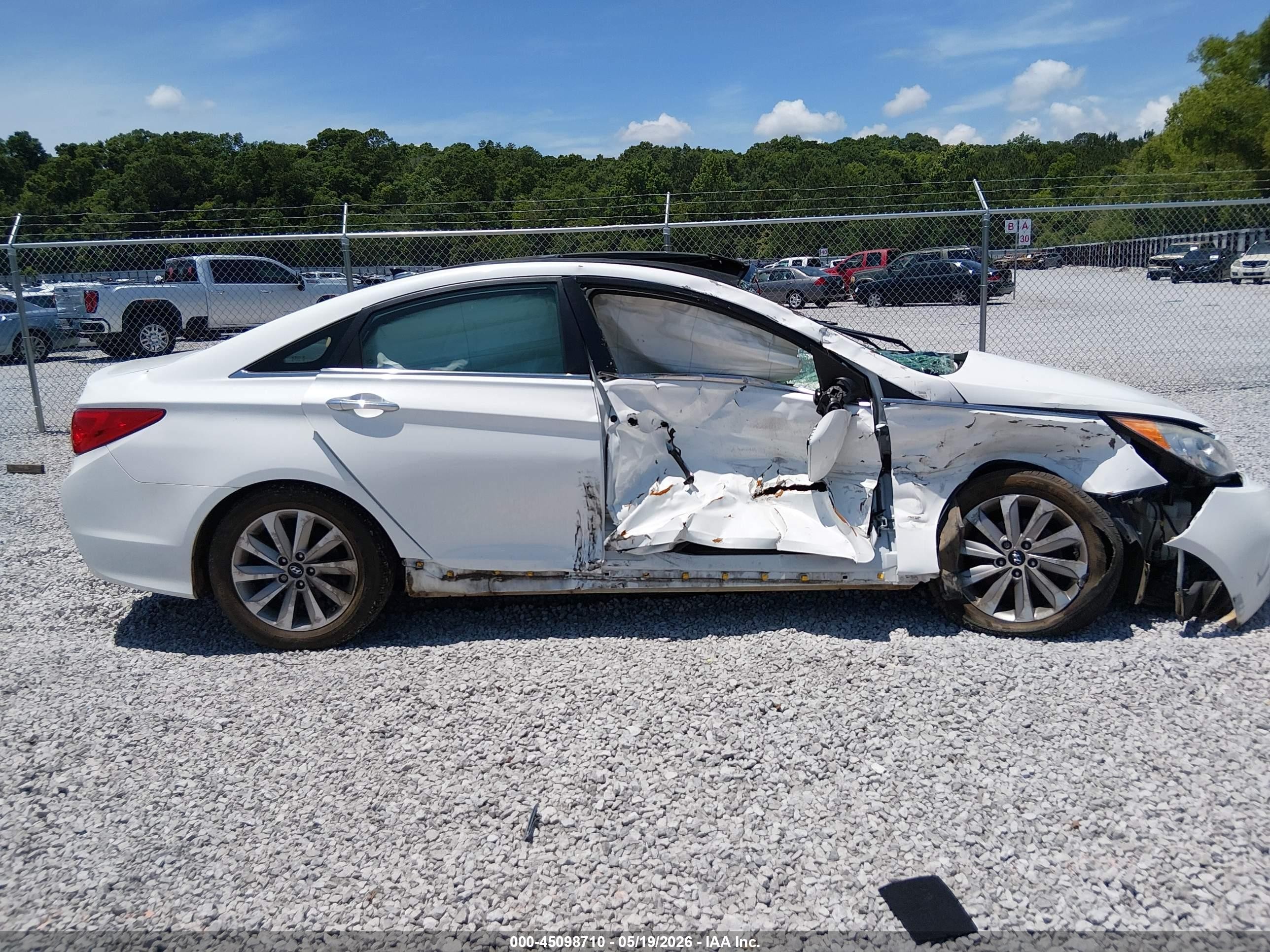 2014 Hyundai Sonata Limited White vin: 5NPEC4AC6EH929231