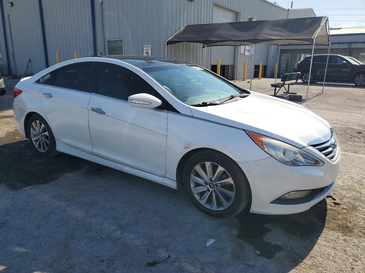 2014 Hyundai Sonata Limited Белый vin: 5NPEC4AC6EH931657
