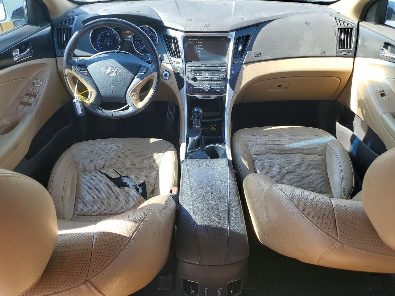 2014 Hyundai Sonata Limited Белый vin: 5NPEC4AC6EH931657