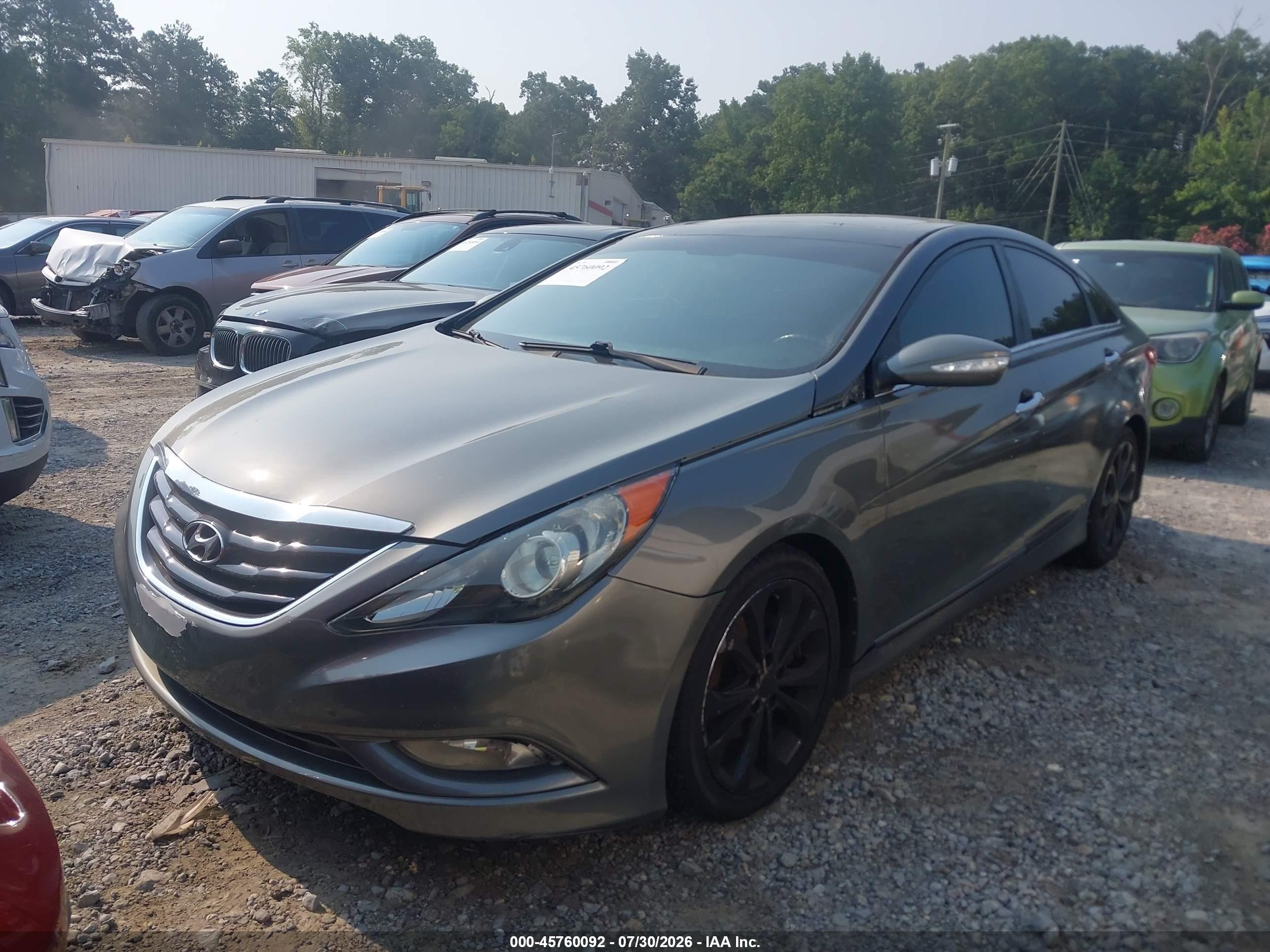2014 Hyundai Sonata Se Gray vin: 5NPEC4AC6EH935109