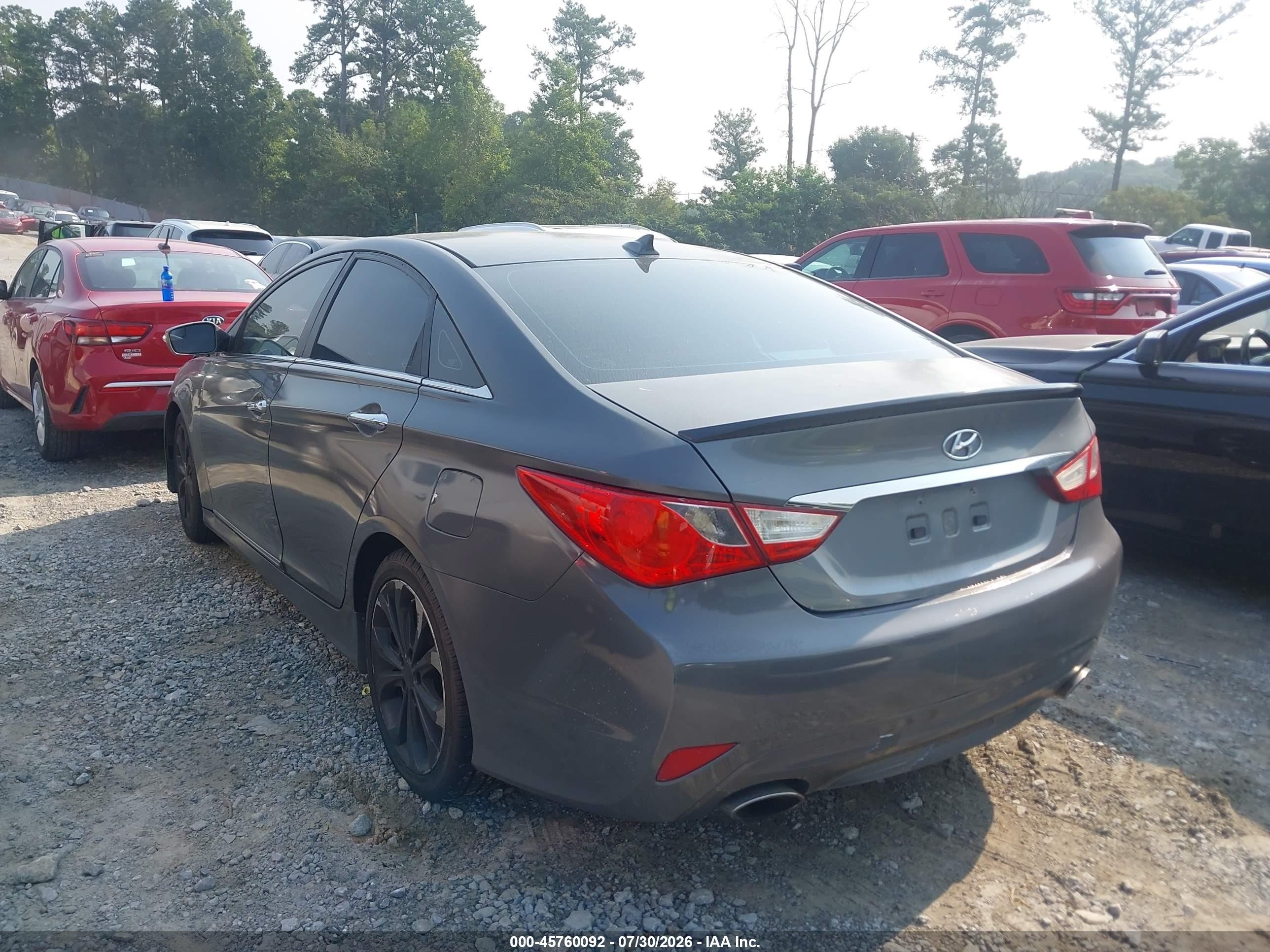2014 Hyundai Sonata Se Gray vin: 5NPEC4AC6EH935109